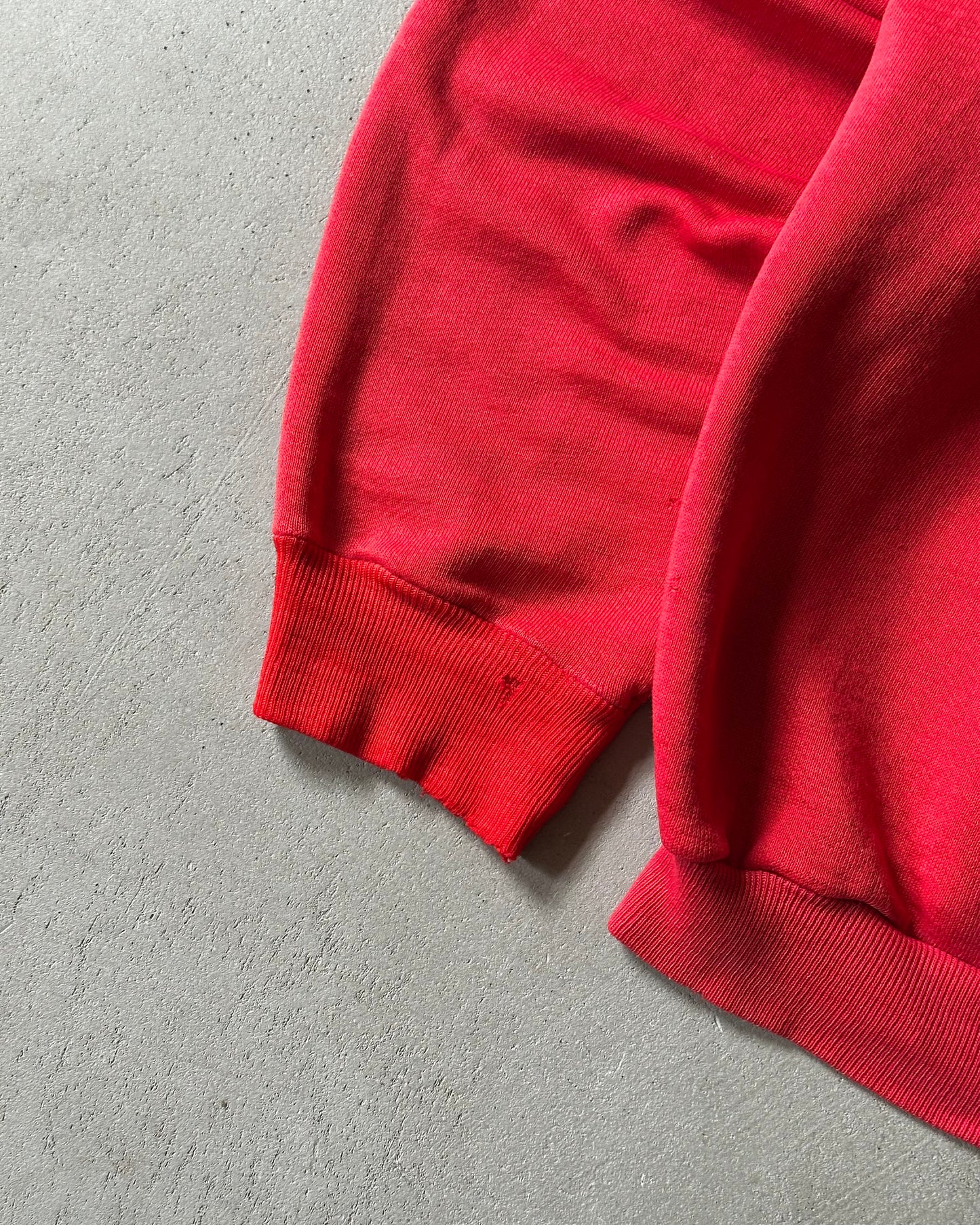 1970s - Distressed Red Big Reds Crewneck - S/M
