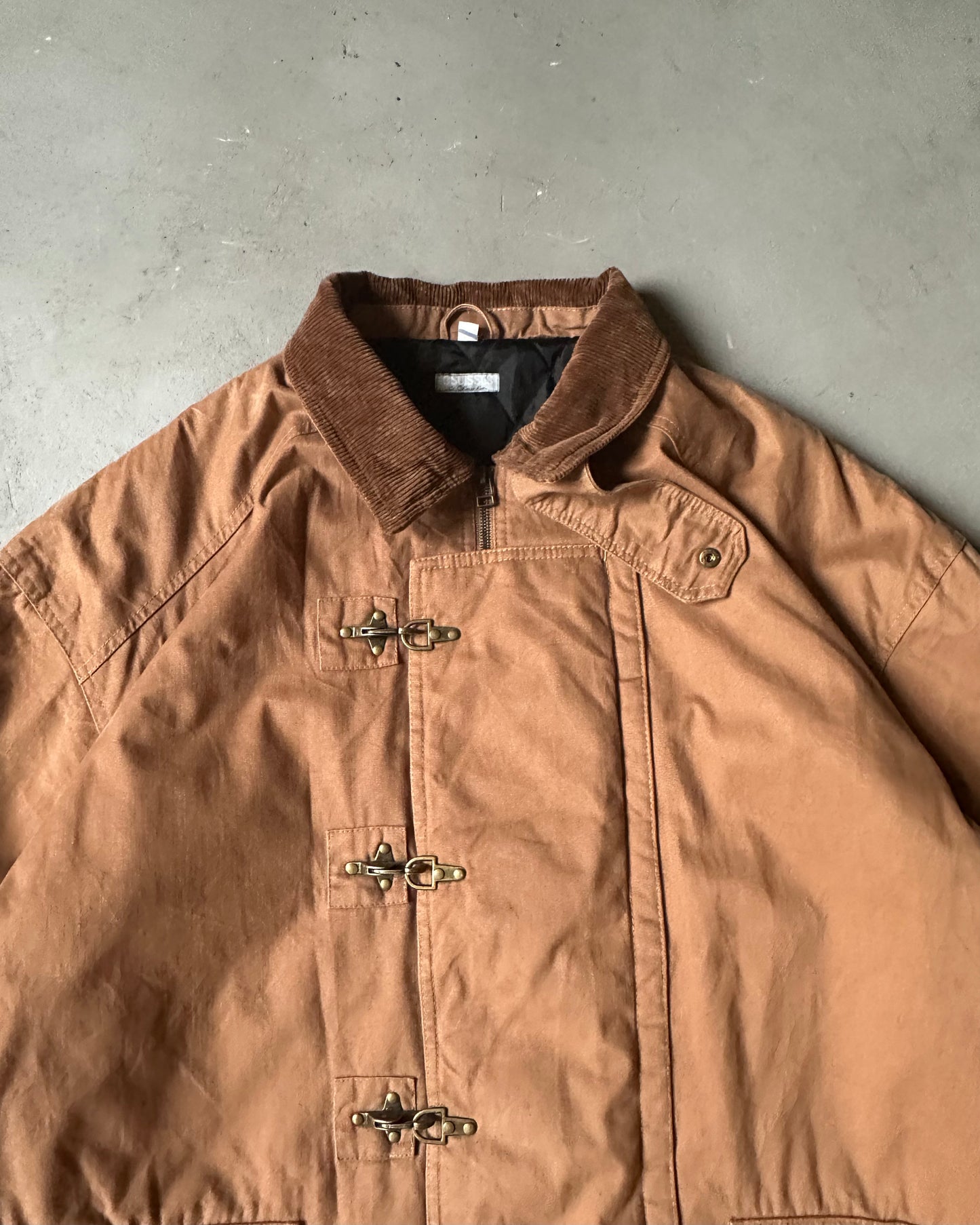 Années 2000 - Manteau de pompier matelassé en toile Duck - XL