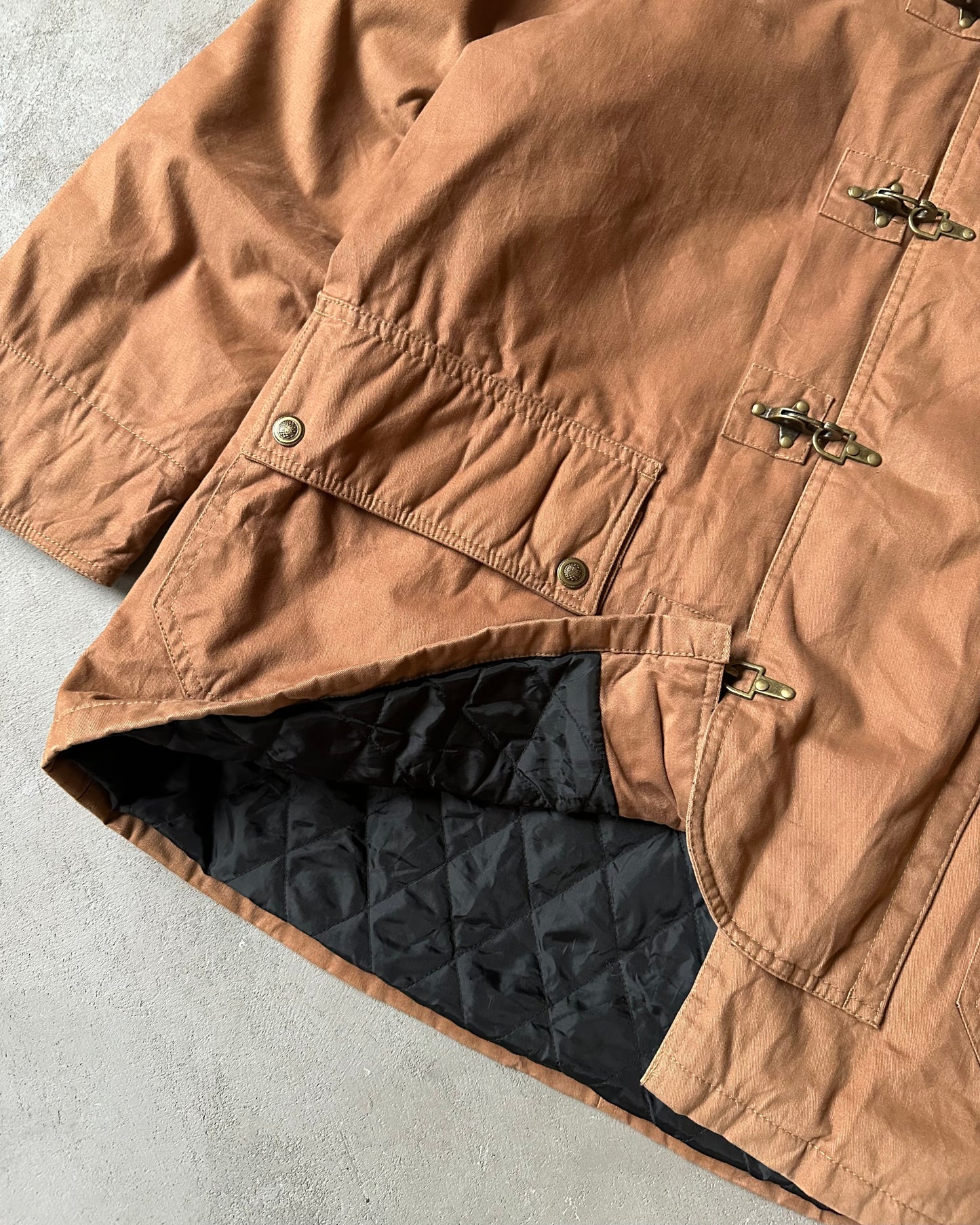 Années 2000 - Manteau de pompier matelassé en toile Duck - XL