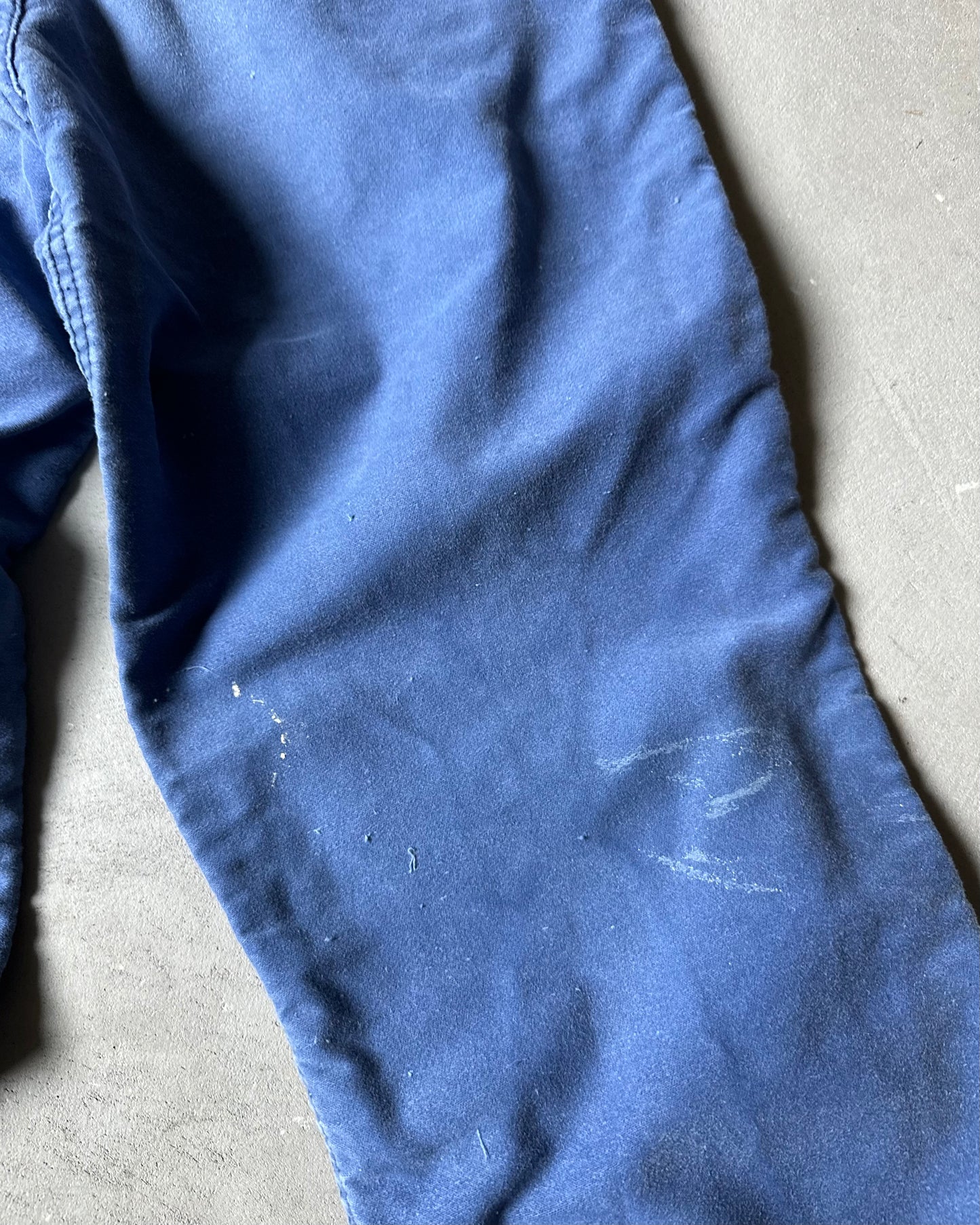 1970s - Distressed Blue Adolphe Lafont French Trousers - 32x31