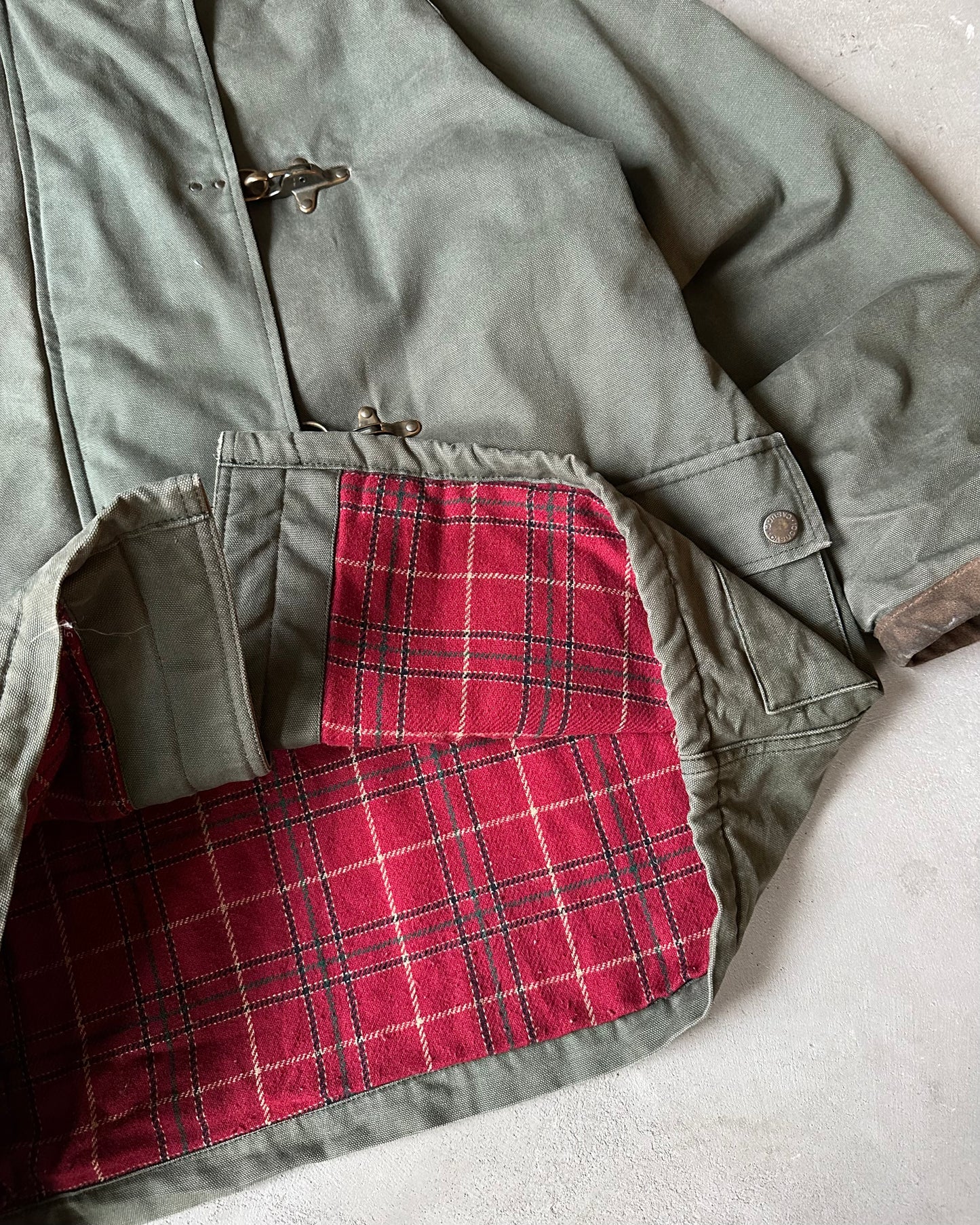 1990s - Green Fireman Coat - M