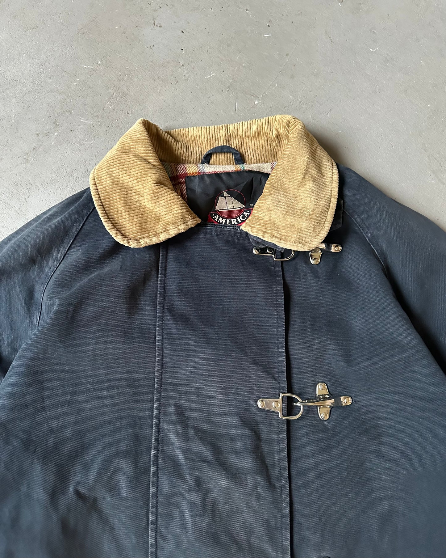 2000s - Navy Fireman Coat - L