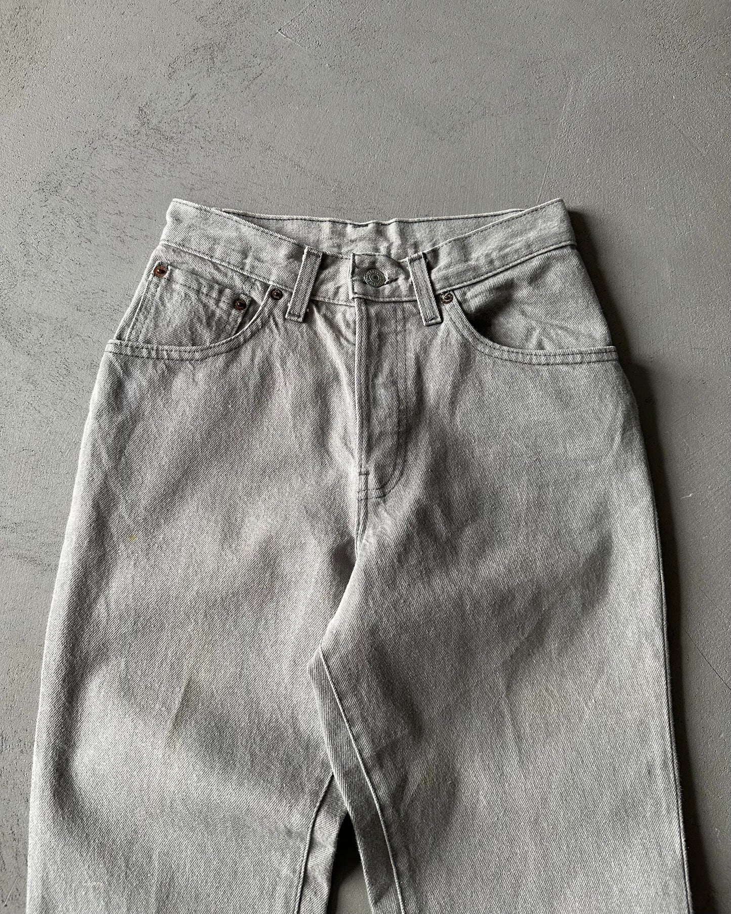 1970s - Light Grey 501 Levi's Jeans - 26x28