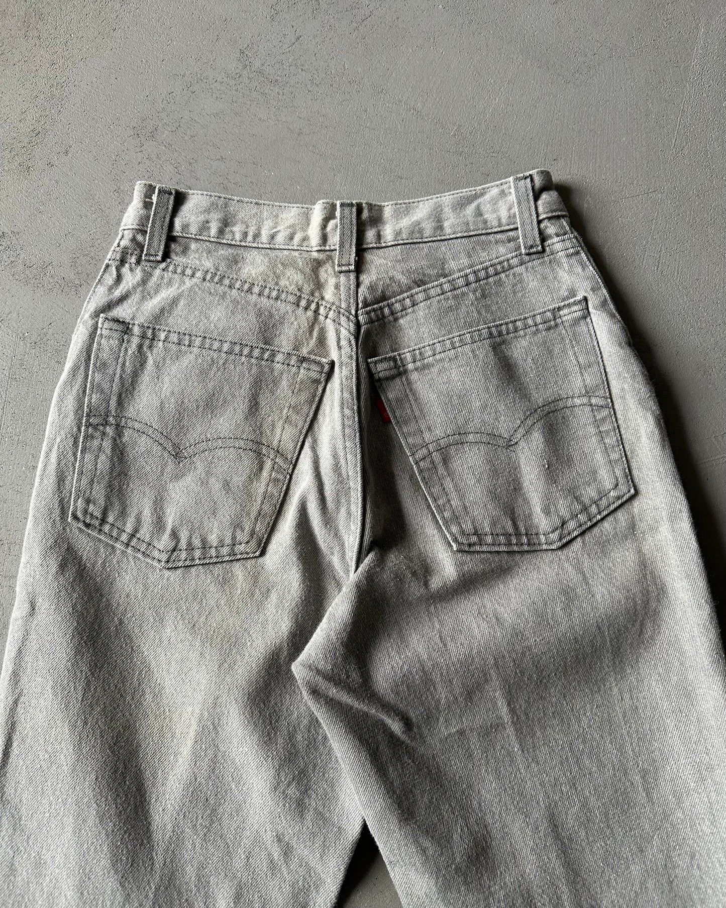 1970s - Light Grey 501 Levi's Jeans - 26x28