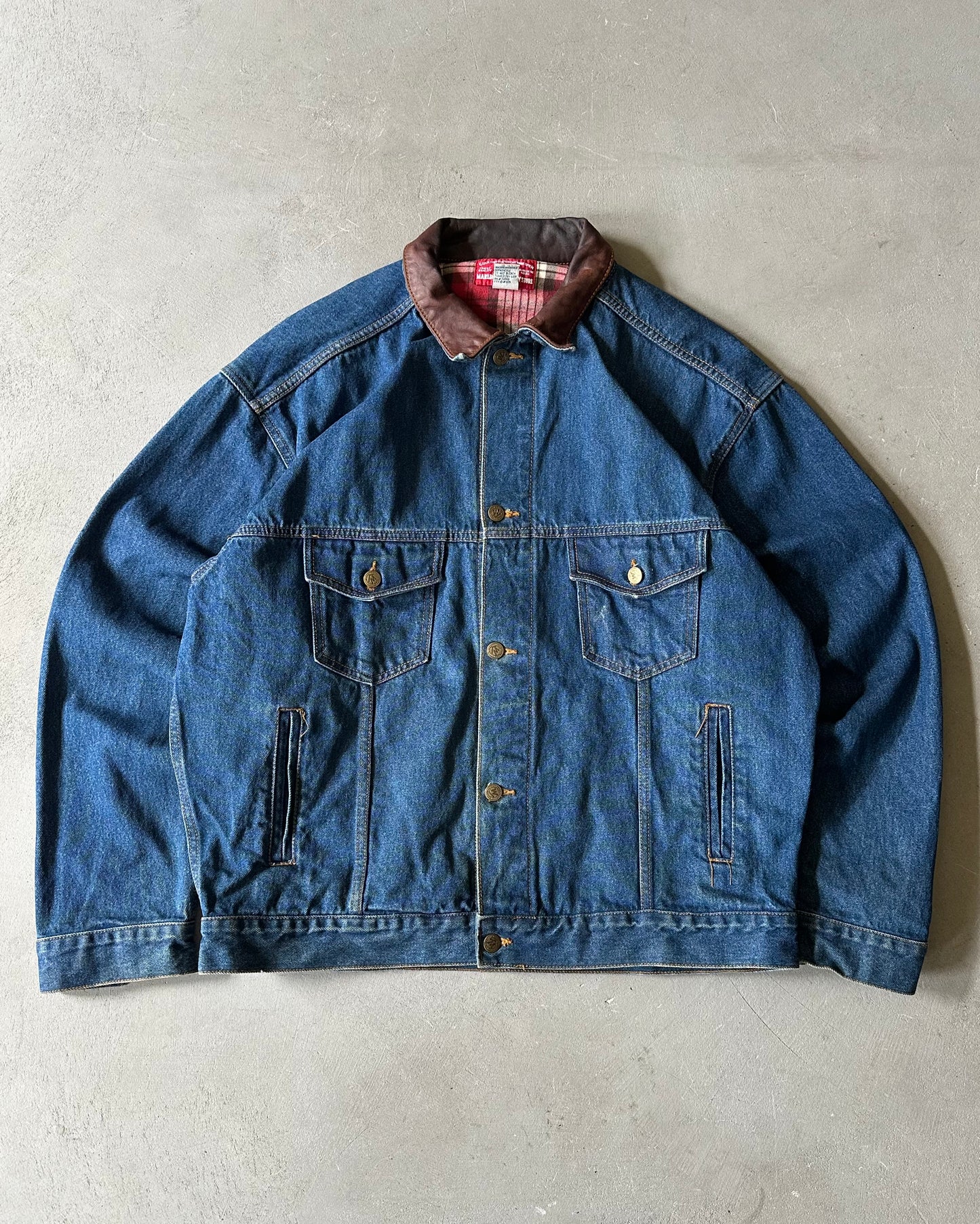 1990s - Marlboro Denim Jacket - XL