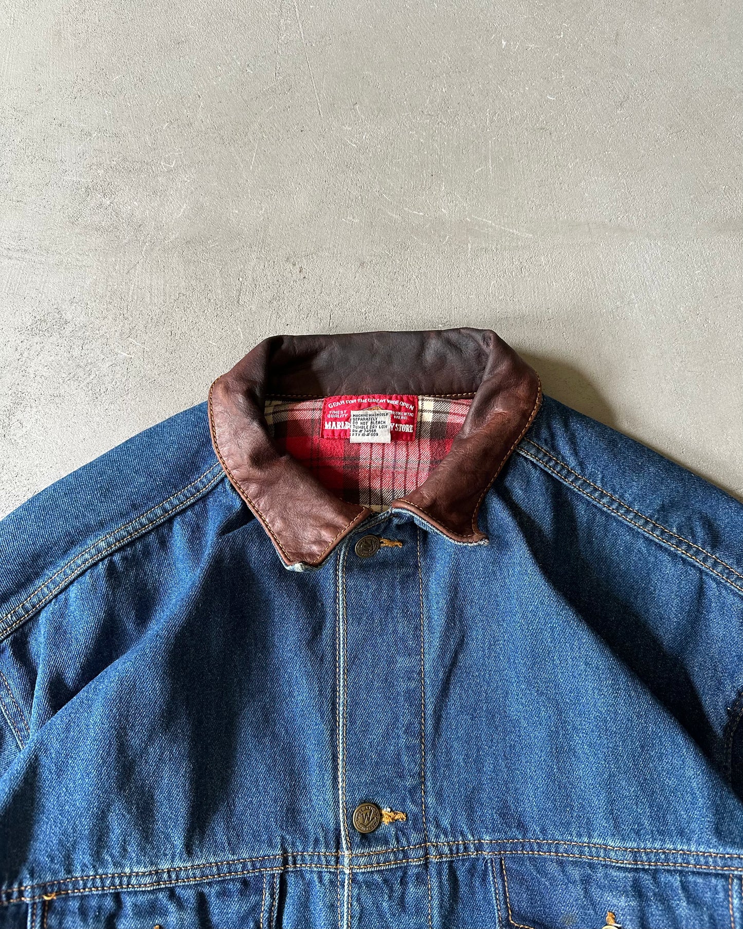 1990s - Marlboro Denim Jacket - XL