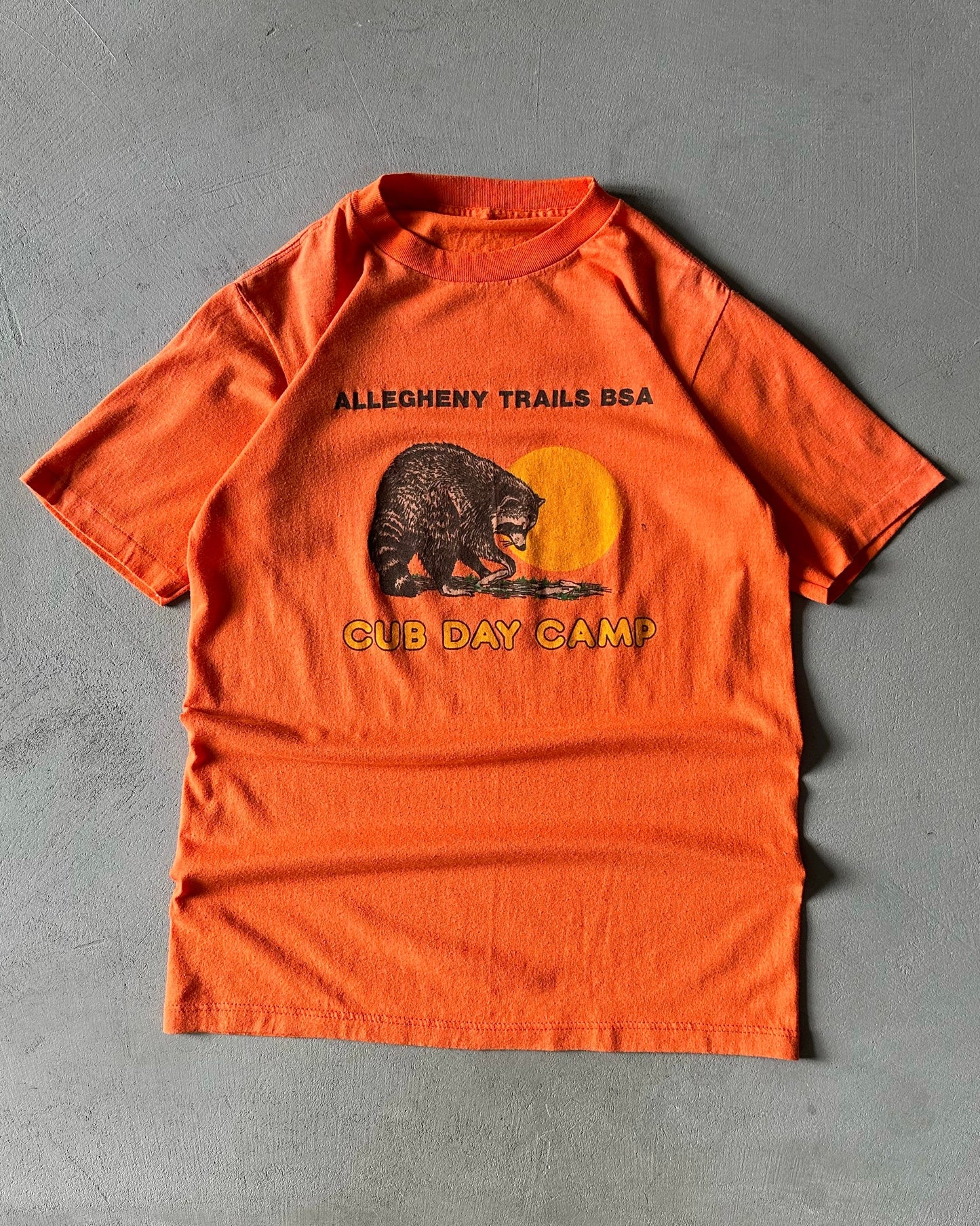 1980s - Orange "Cub Day Camp" T-Shirt - XS