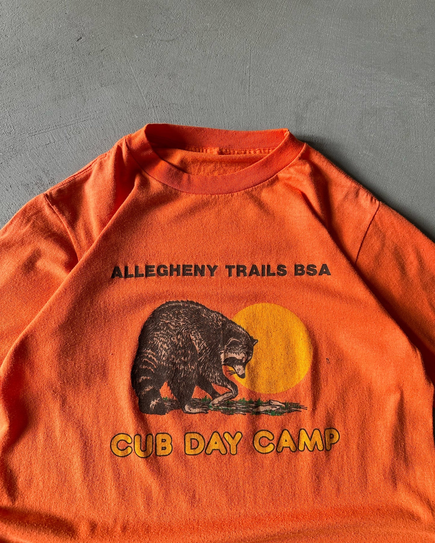 1980s - Orange "Cub Day Camp" T-Shirt - XS