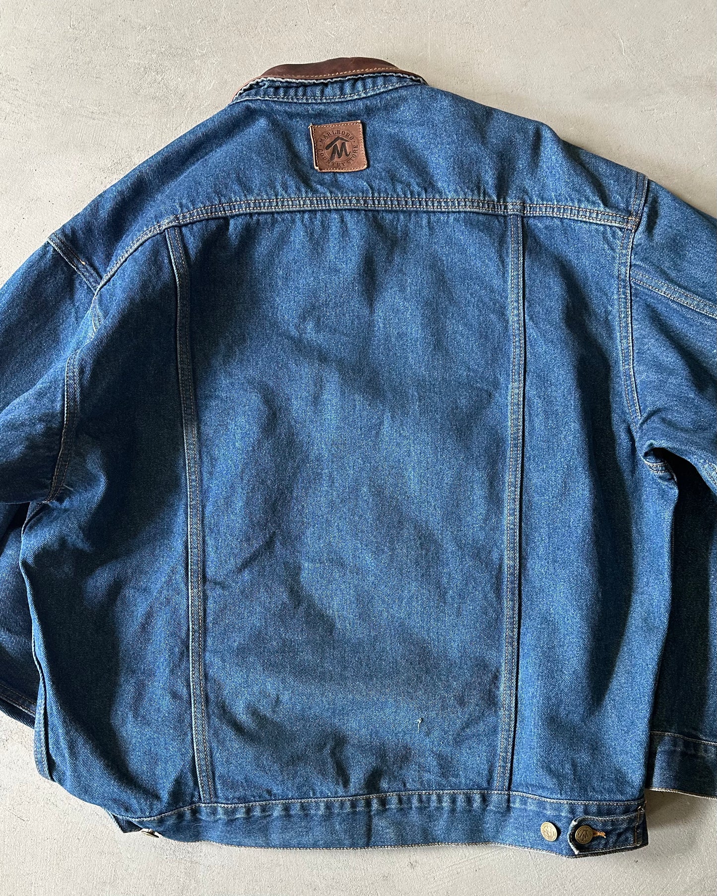 1990s - Marlboro Denim Jacket - XL
