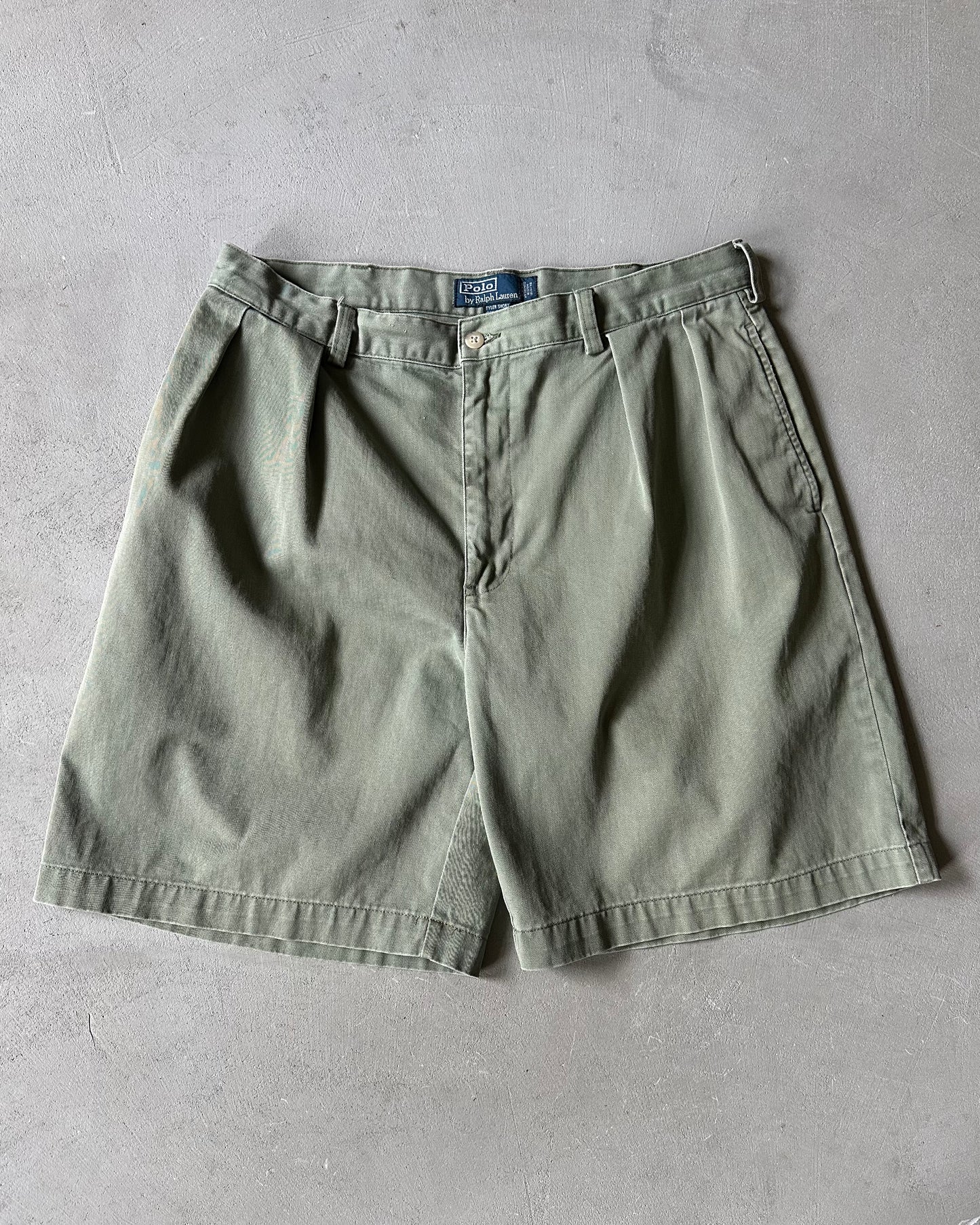 1990s - Green Polo RL Tyler Shorts - 34