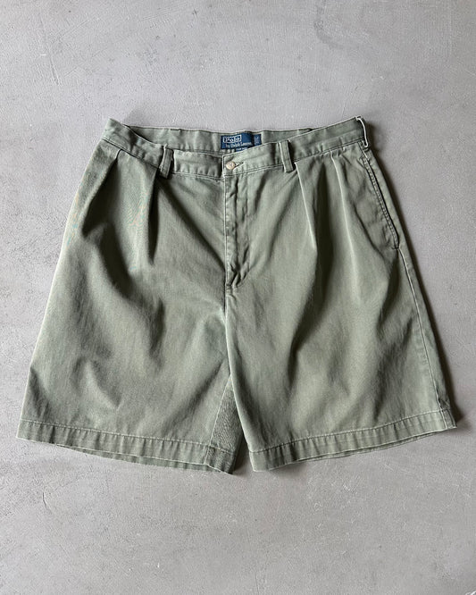 1990s - Green Polo RL Tyler Shorts - 34