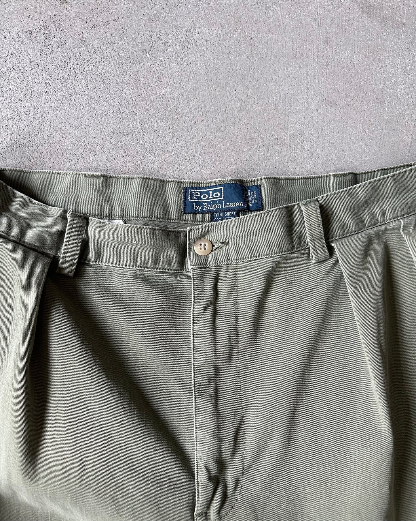 1990s - Green Polo RL Tyler Shorts - 34