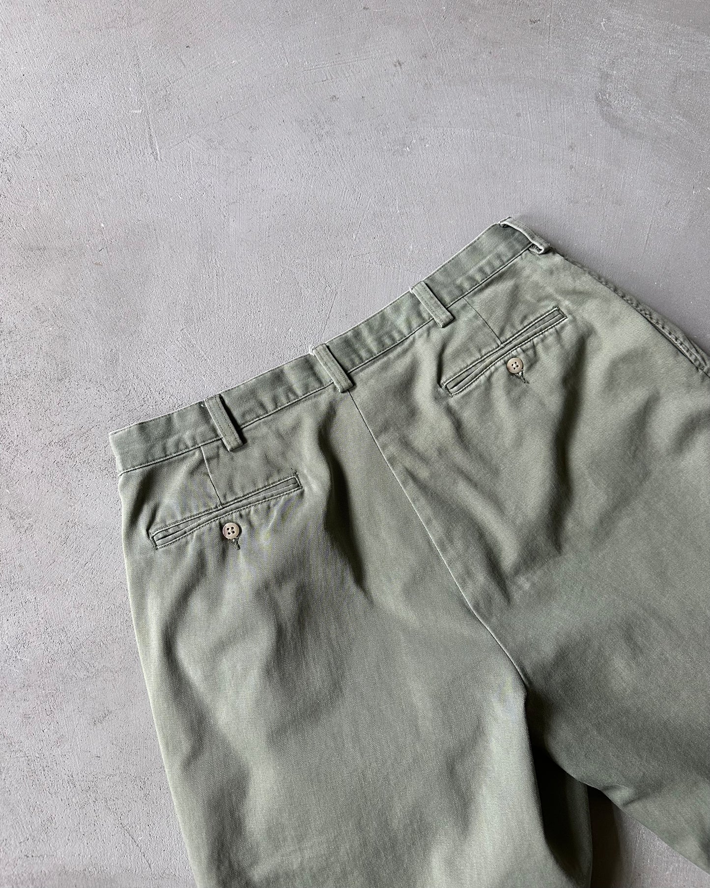 1990s - Green Polo RL Tyler Shorts - 34