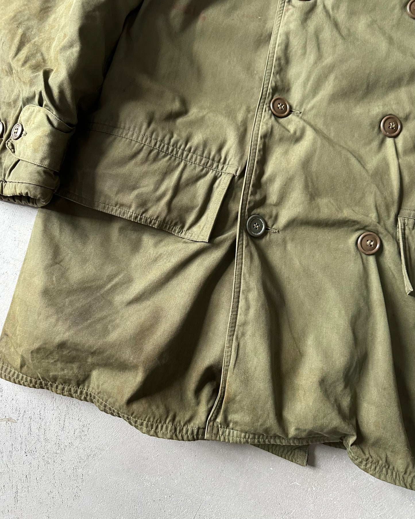 1940s - Green Jeep Military M-43 Mackinaw Jacket - S