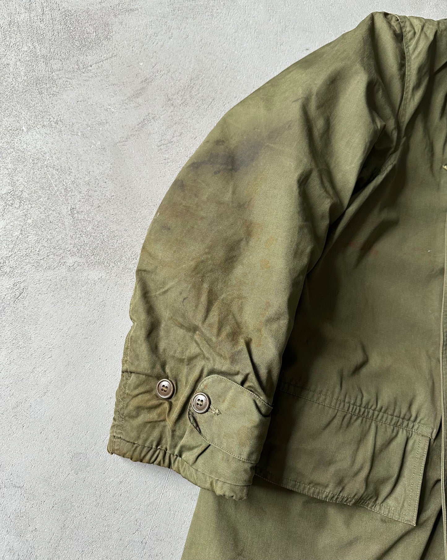 1940s - Green Jeep Military M-43 Mackinaw Jacket - S