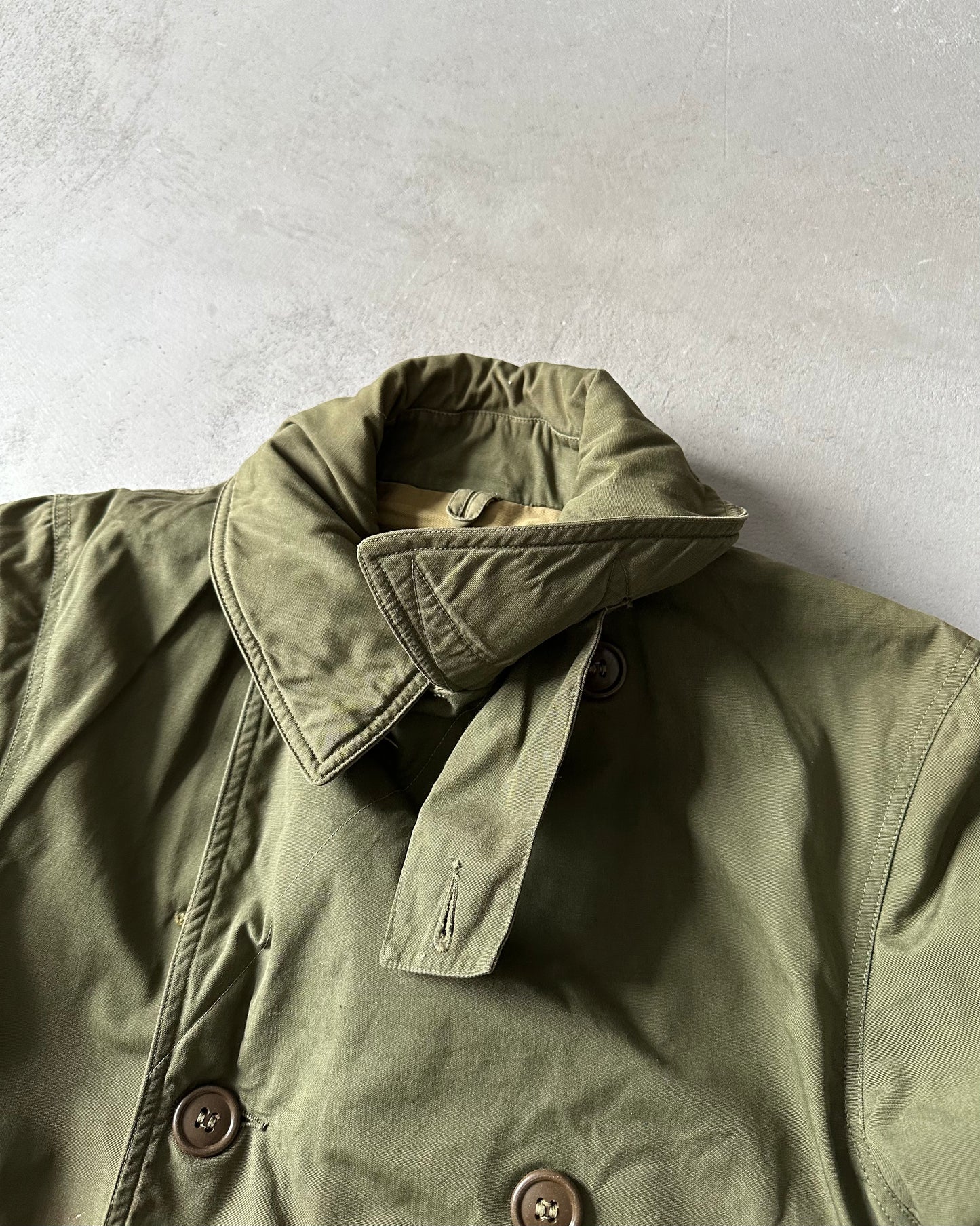 1940s - Green Jeep Military M-43 Mackinaw Jacket - S