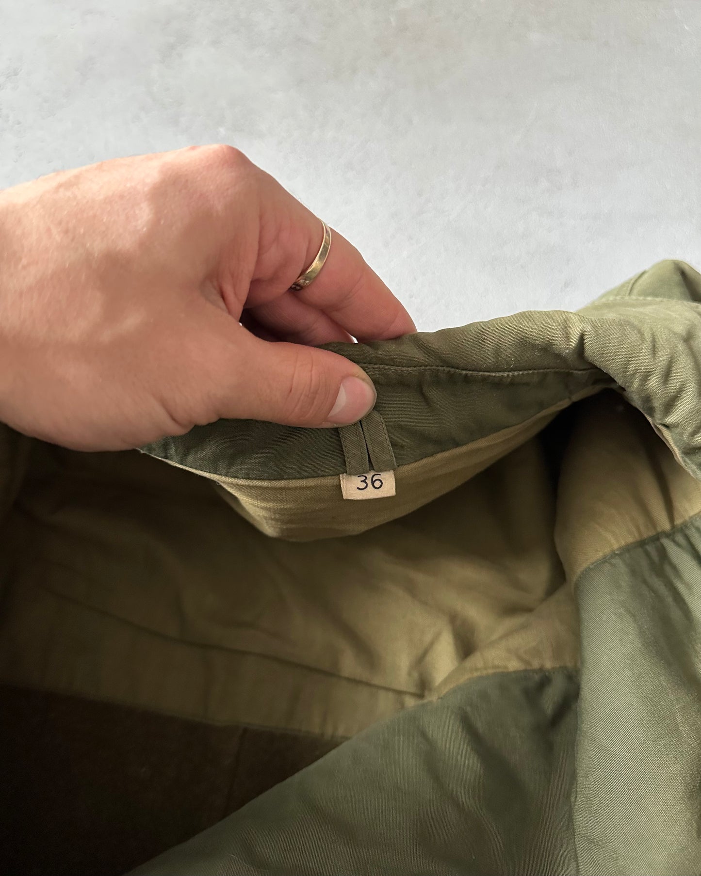 1940s - Green Jeep Military M-43 Mackinaw Jacket - S