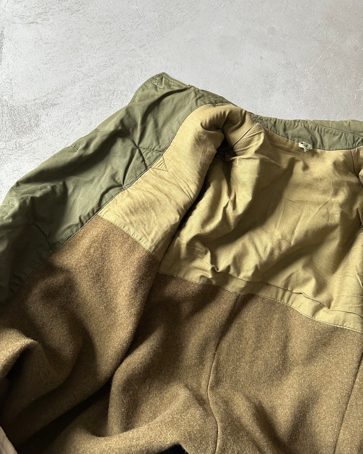 1940s - Green Jeep Military M-43 Mackinaw Jacket - S