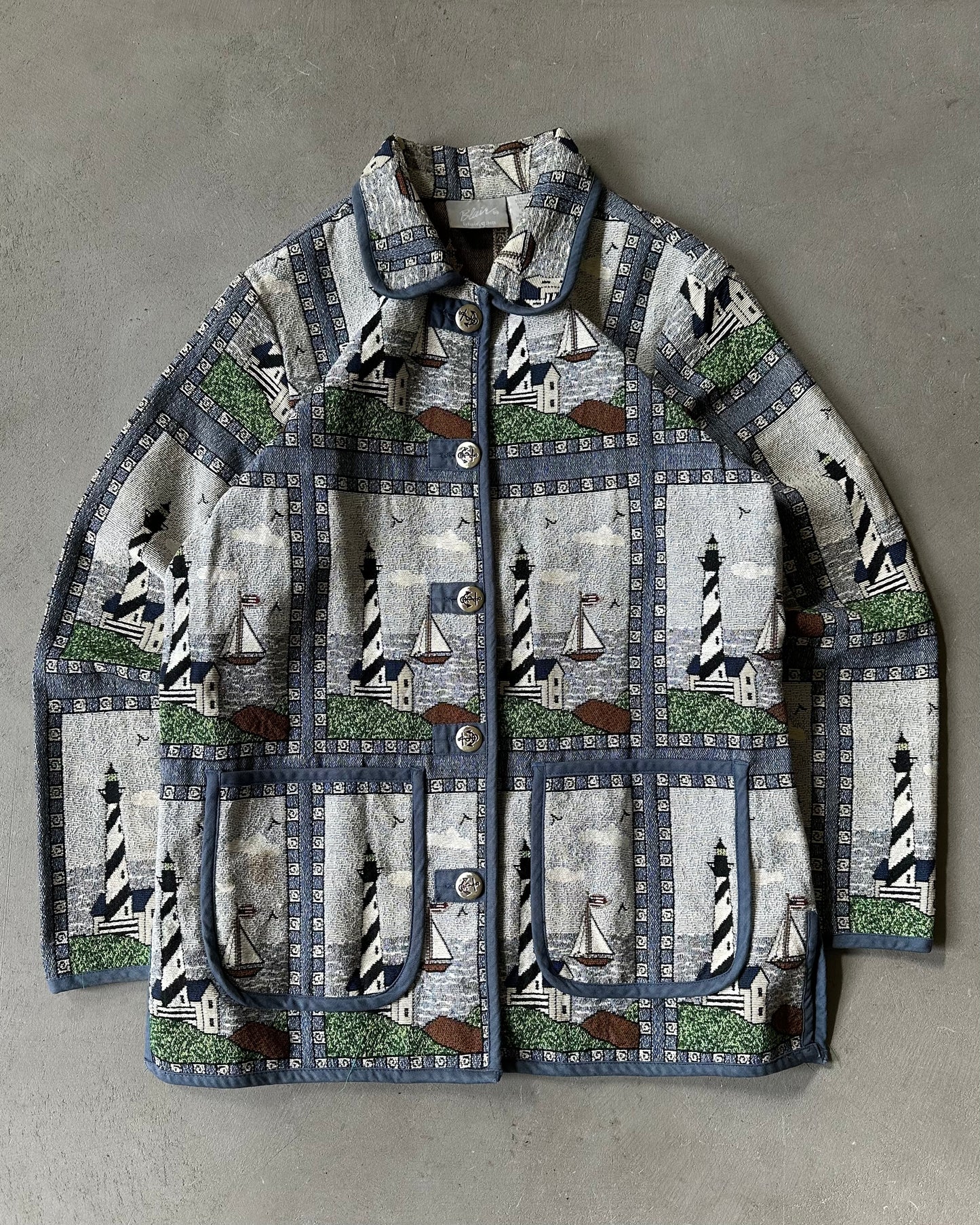 1990s - Sailing Tapestry Jacket - (W)M