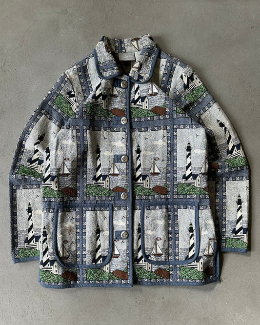 1990s - Sailing Tapestry Jacket - (W)M