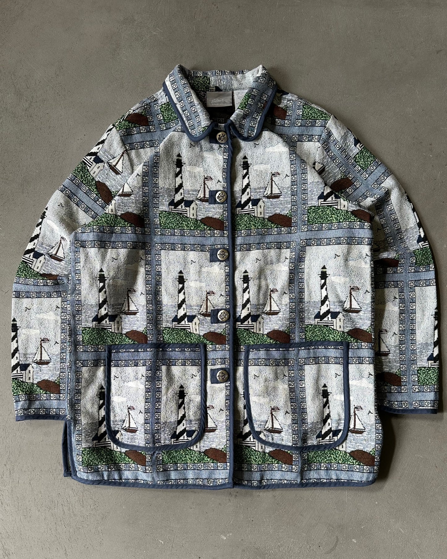1990s - Sailing Tapestry Jacket - (W)L