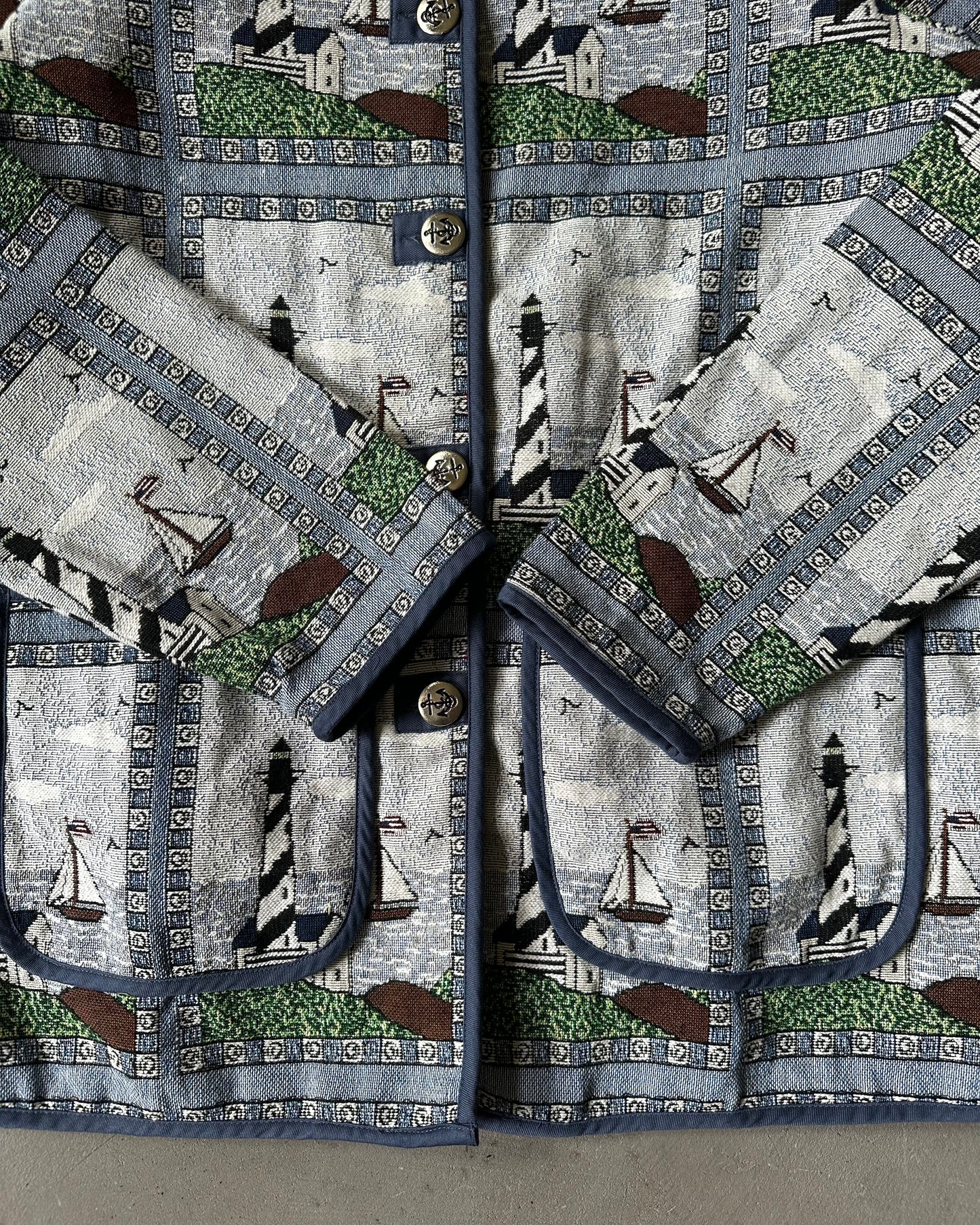 1990s - Sailing Tapestry Jacket - (W)L
