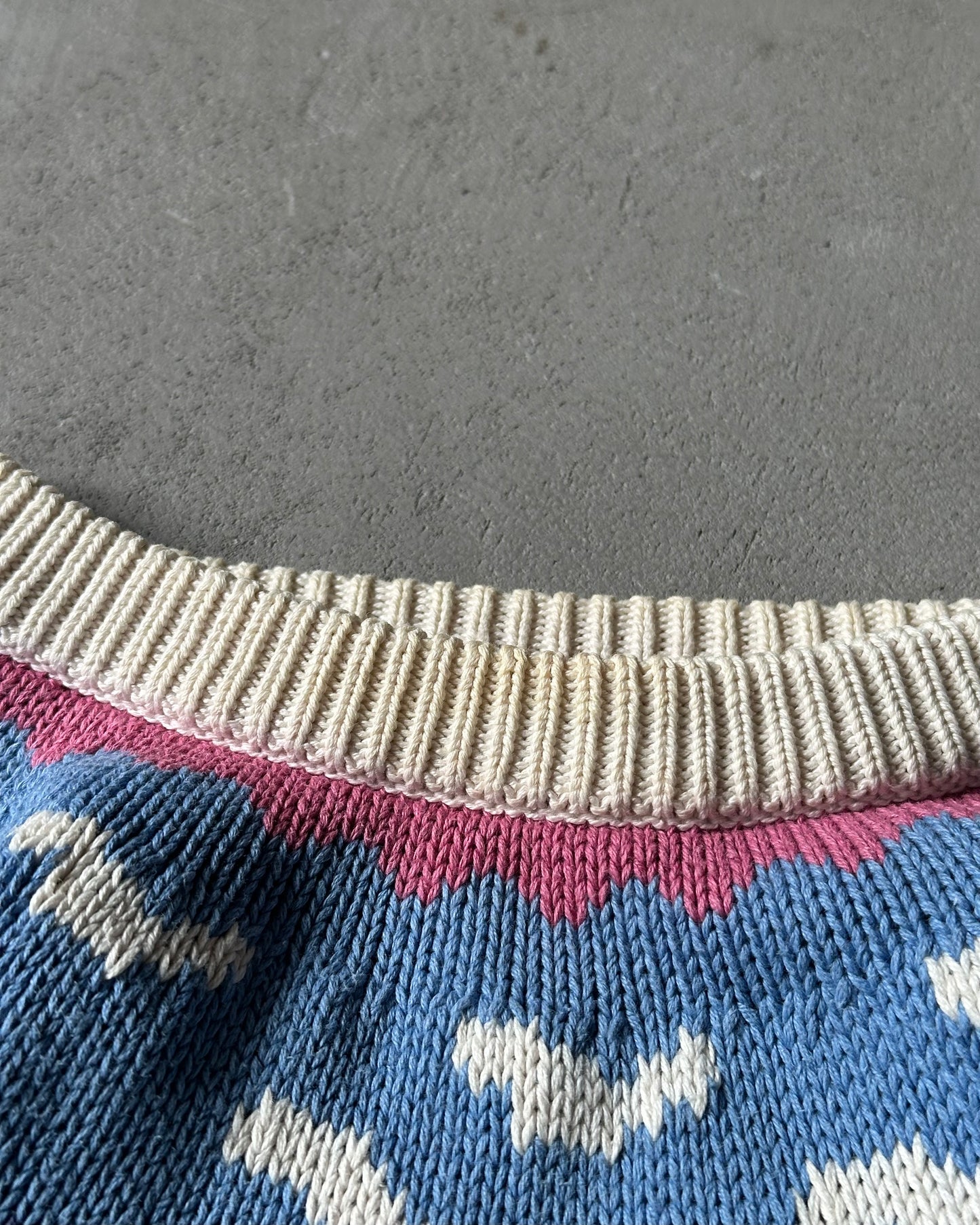 1990s - Cream Eddie Bauer Goose Sweater - (W)M/L