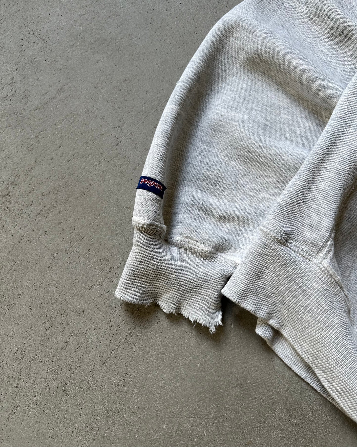 1990s - Distressed Grey Union Crewneck - M