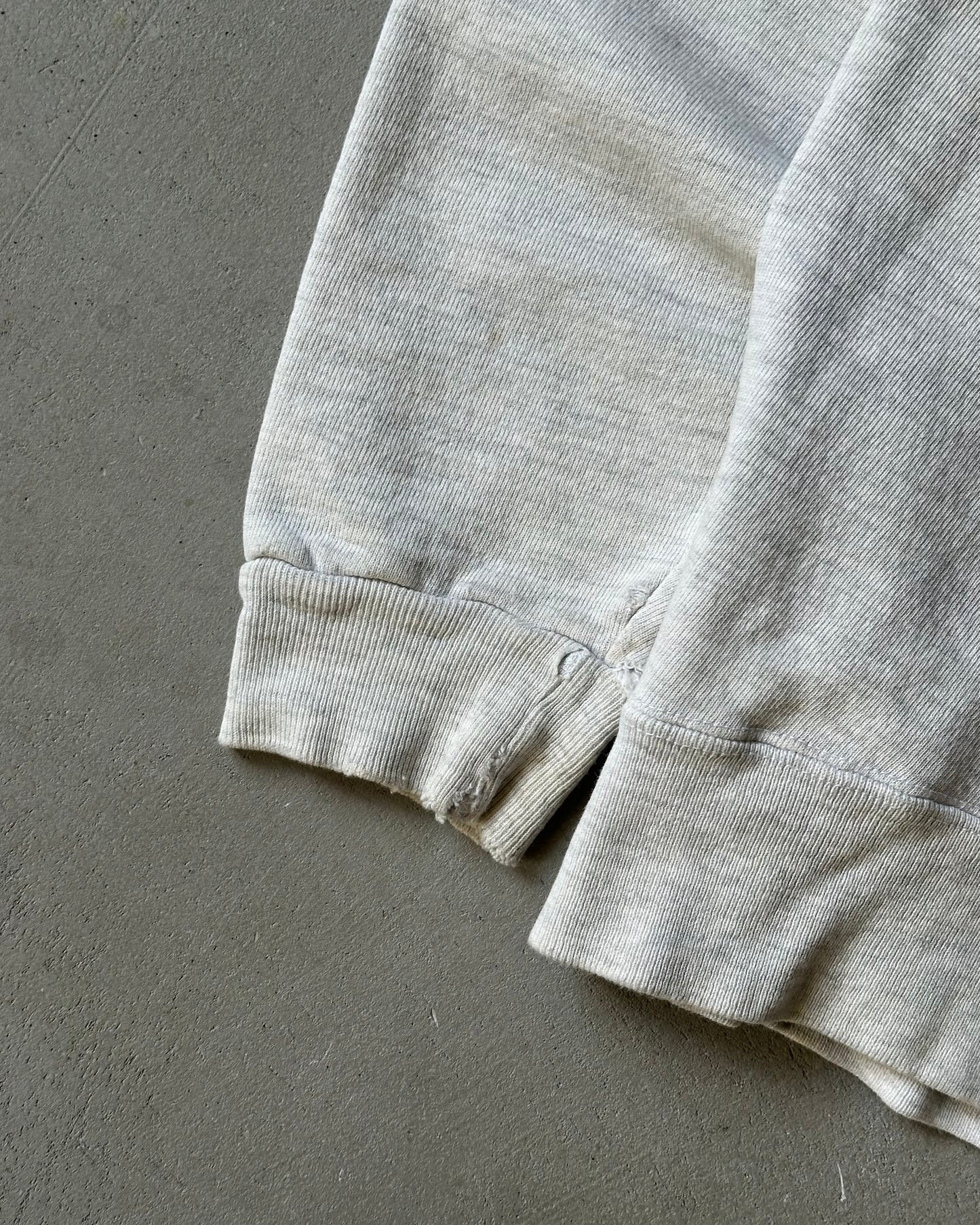 1990s - Distressed Ash Grey River Falls Champion Crewneck - L/XL