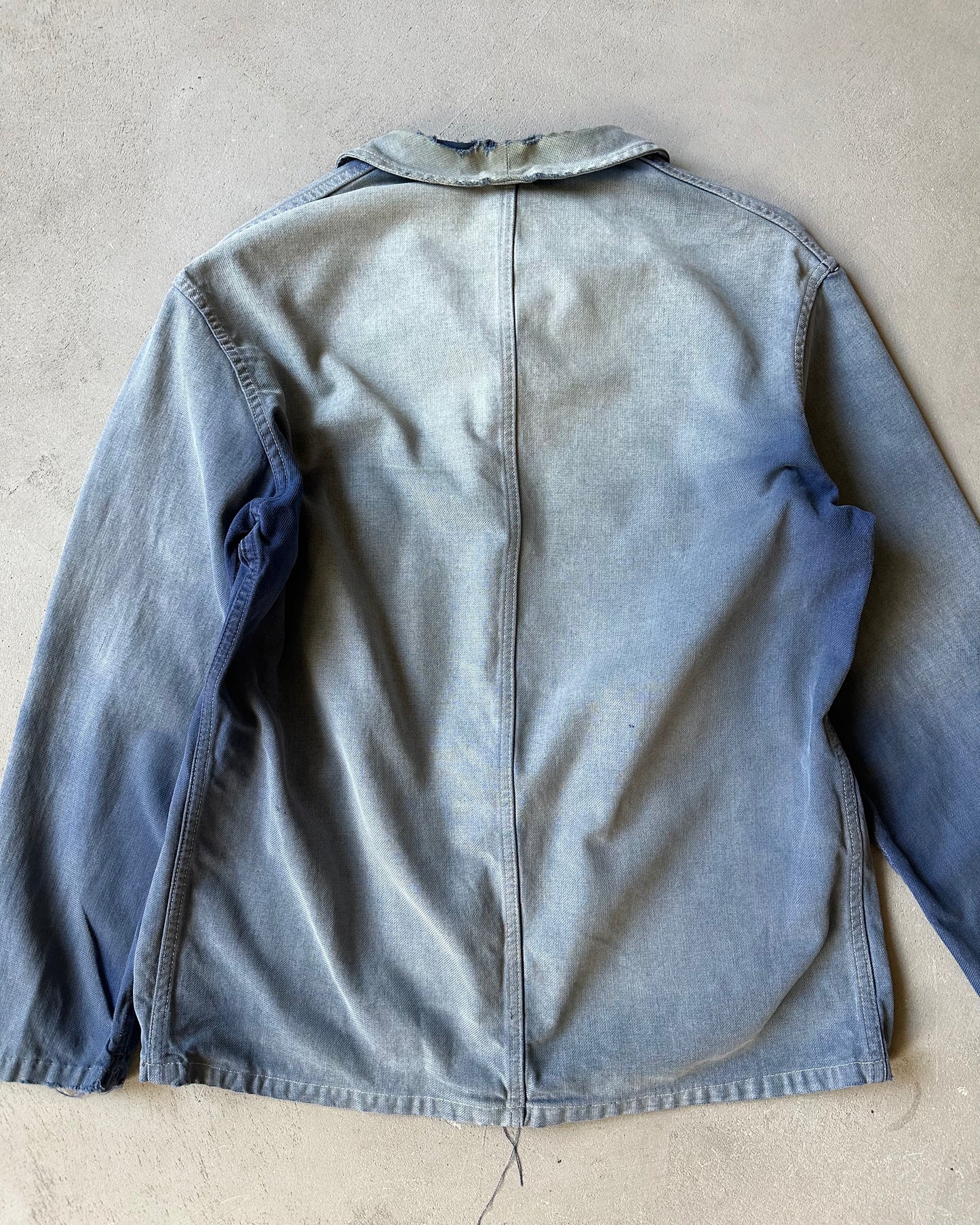 1960s - Distressed Blue Euro Chore - M/L