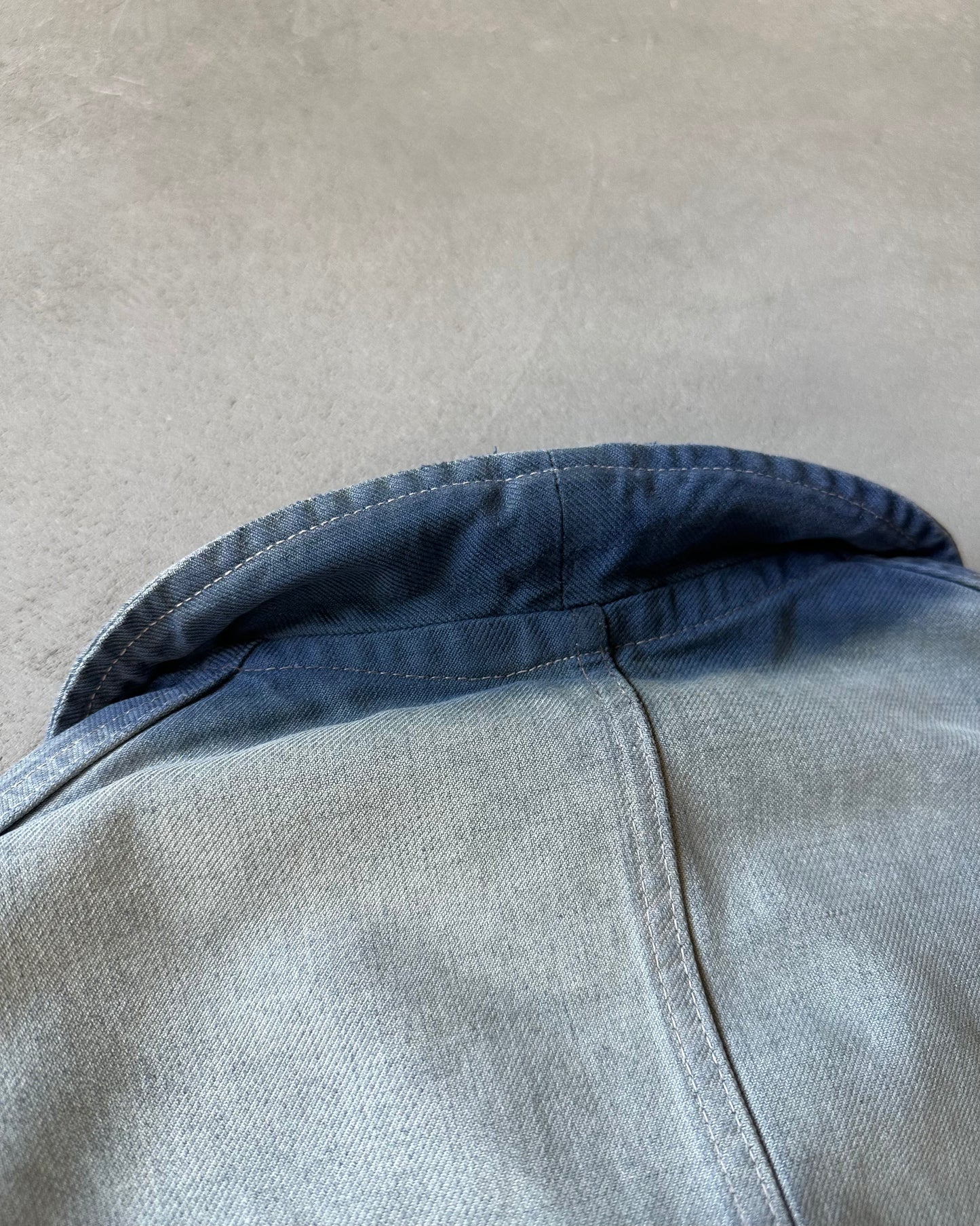 1960s - Distressed Blue Euro Chore - M/L