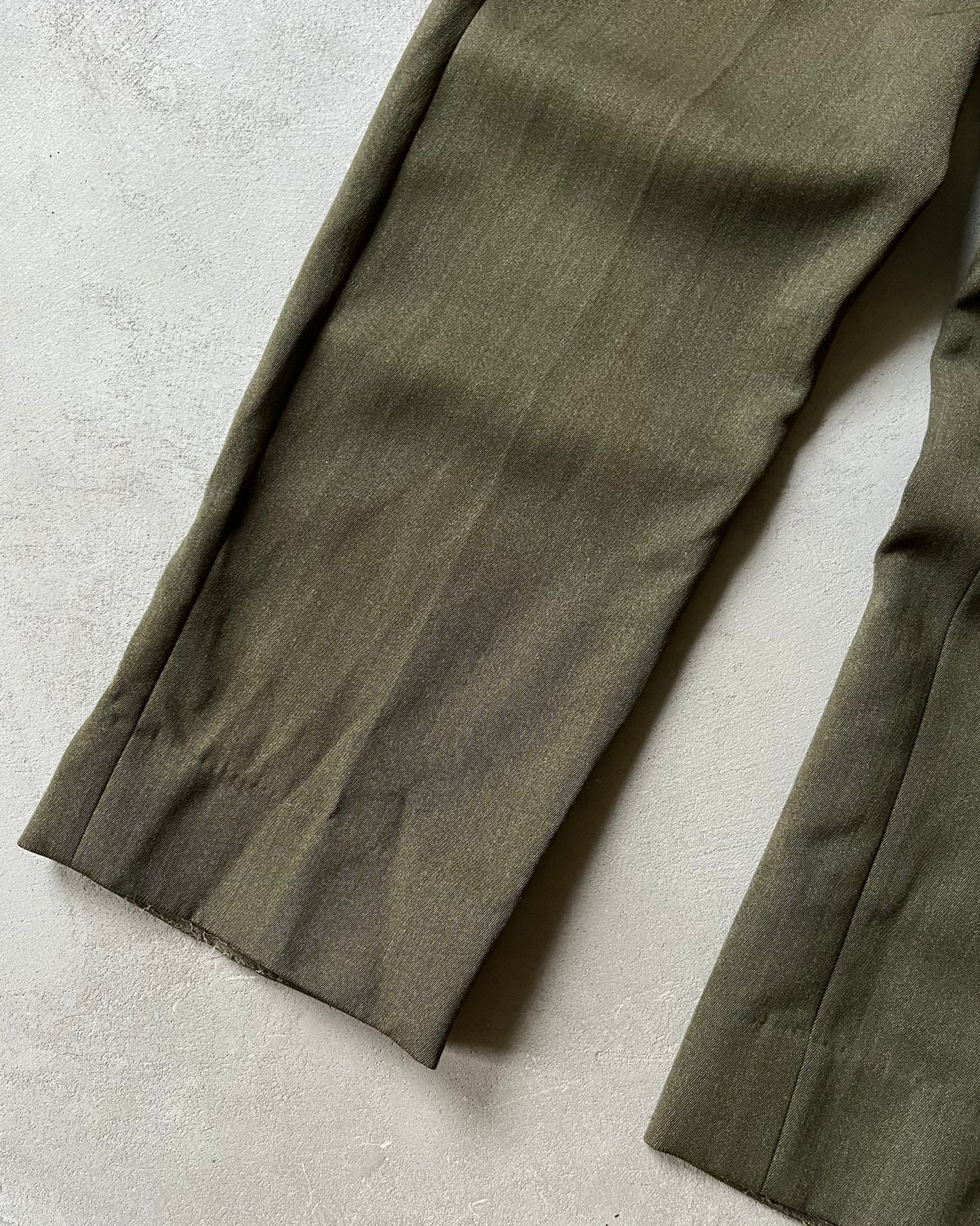 1950s - Green Military Trousers - 27x31