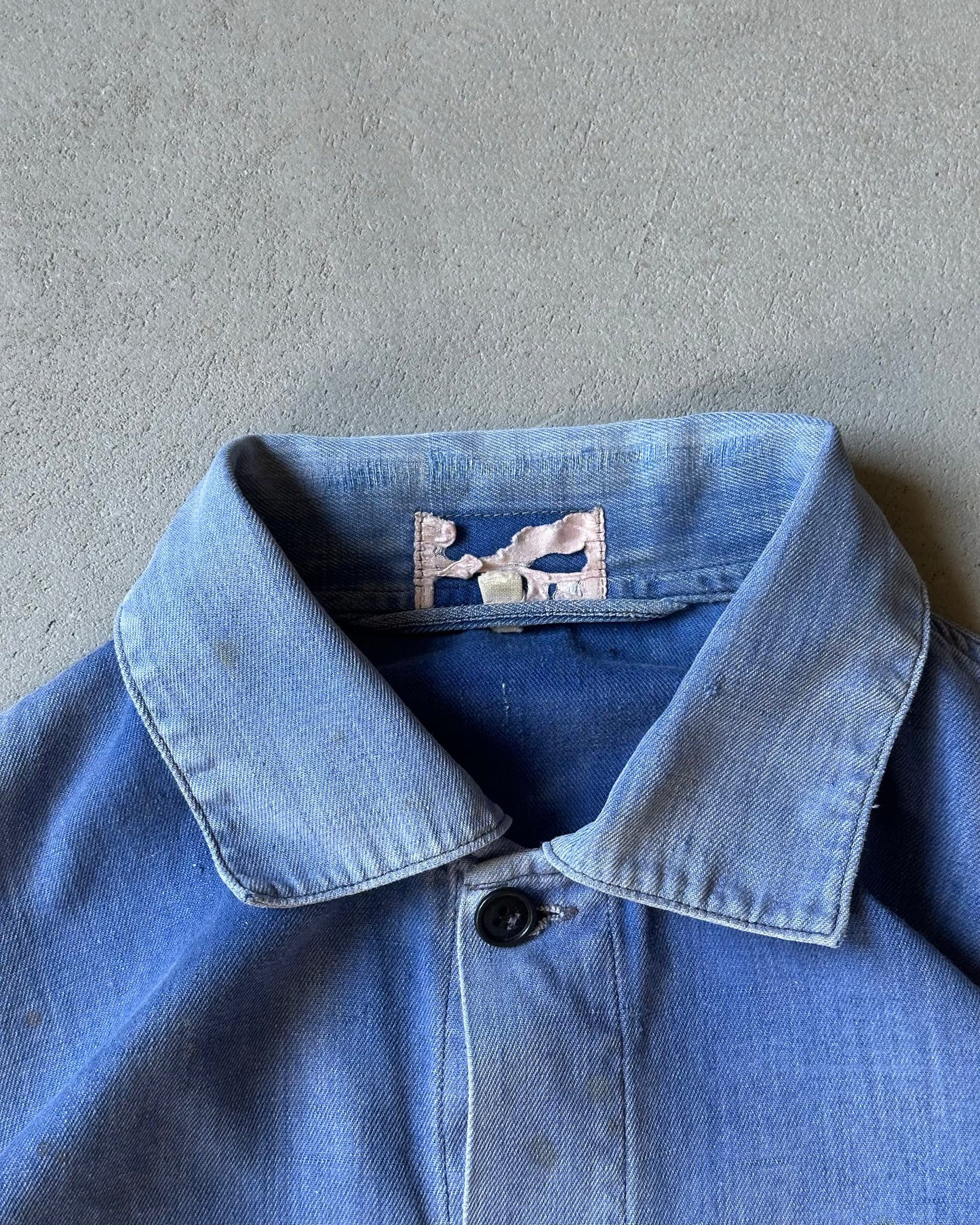 1970s - Distressed Blue Euro Chore - XS/S