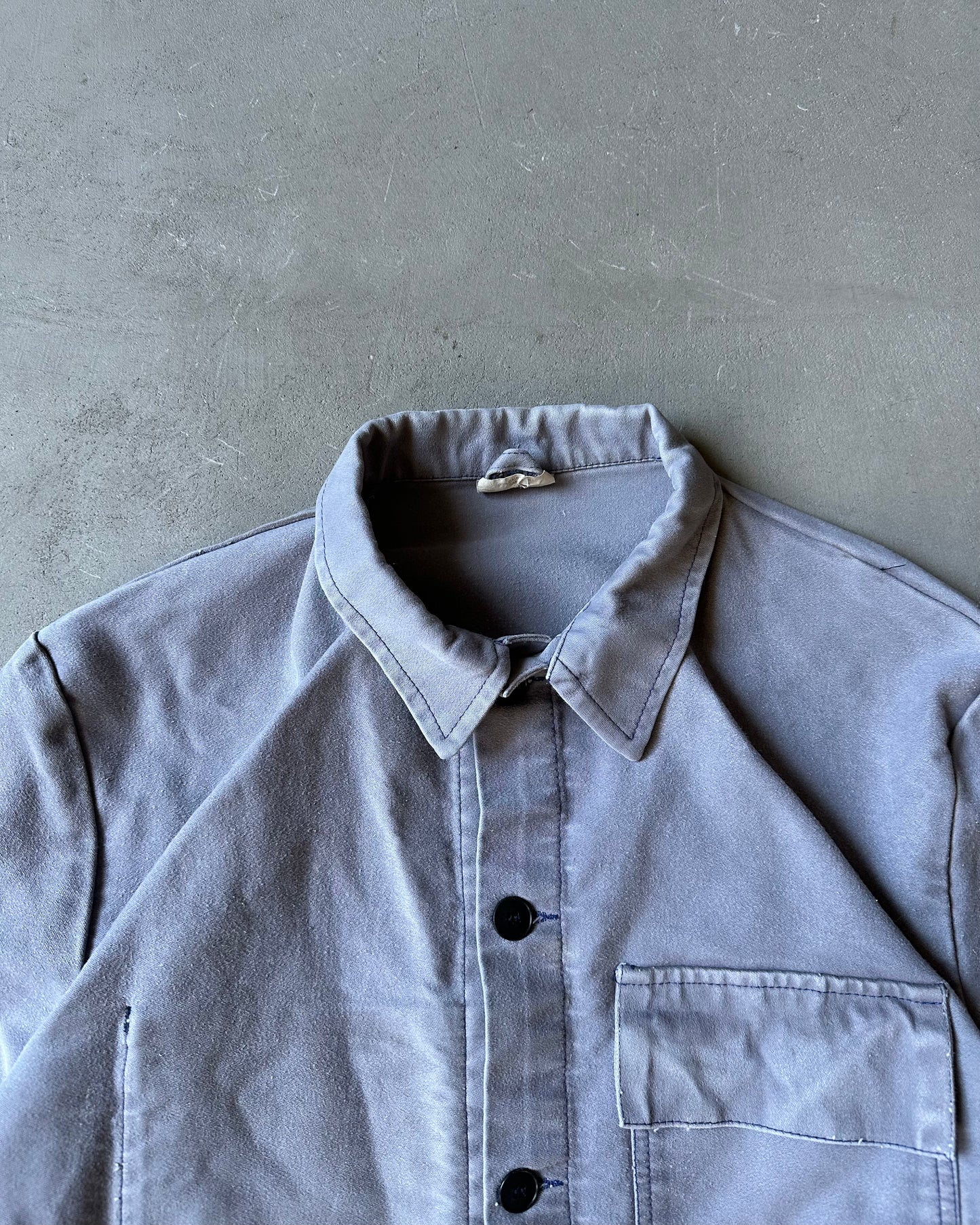 1980s - Grey Moleskin Euro Chore - M/L