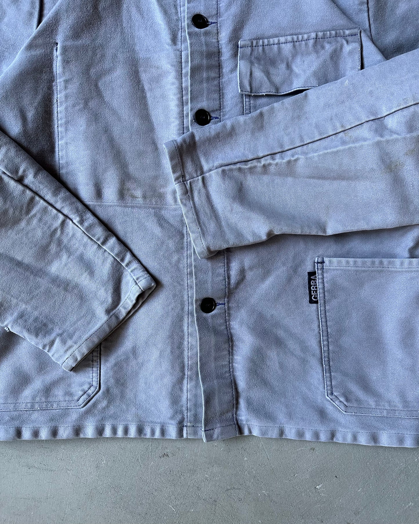 1980s - Grey Moleskin Euro Chore - M/L
