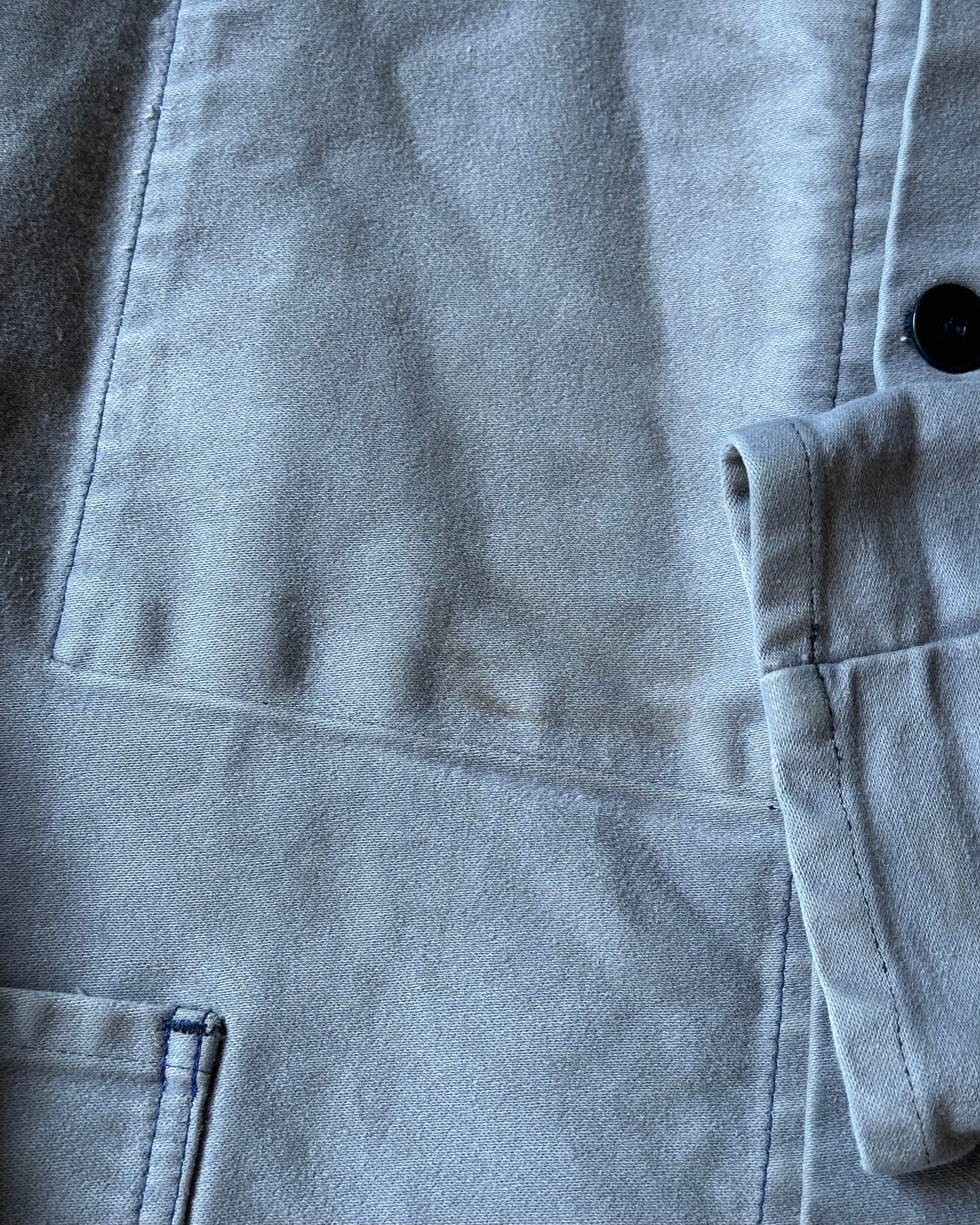1980s - Grey Moleskin Euro Chore - M/L