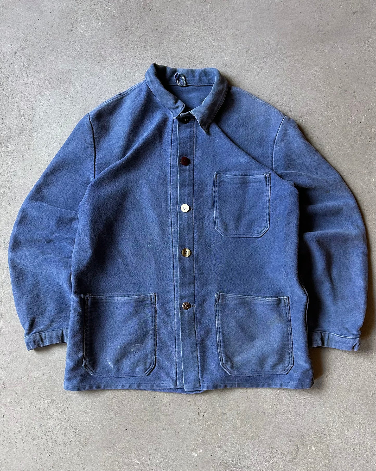 1970s - Blue Moleskin Euro Chore - S