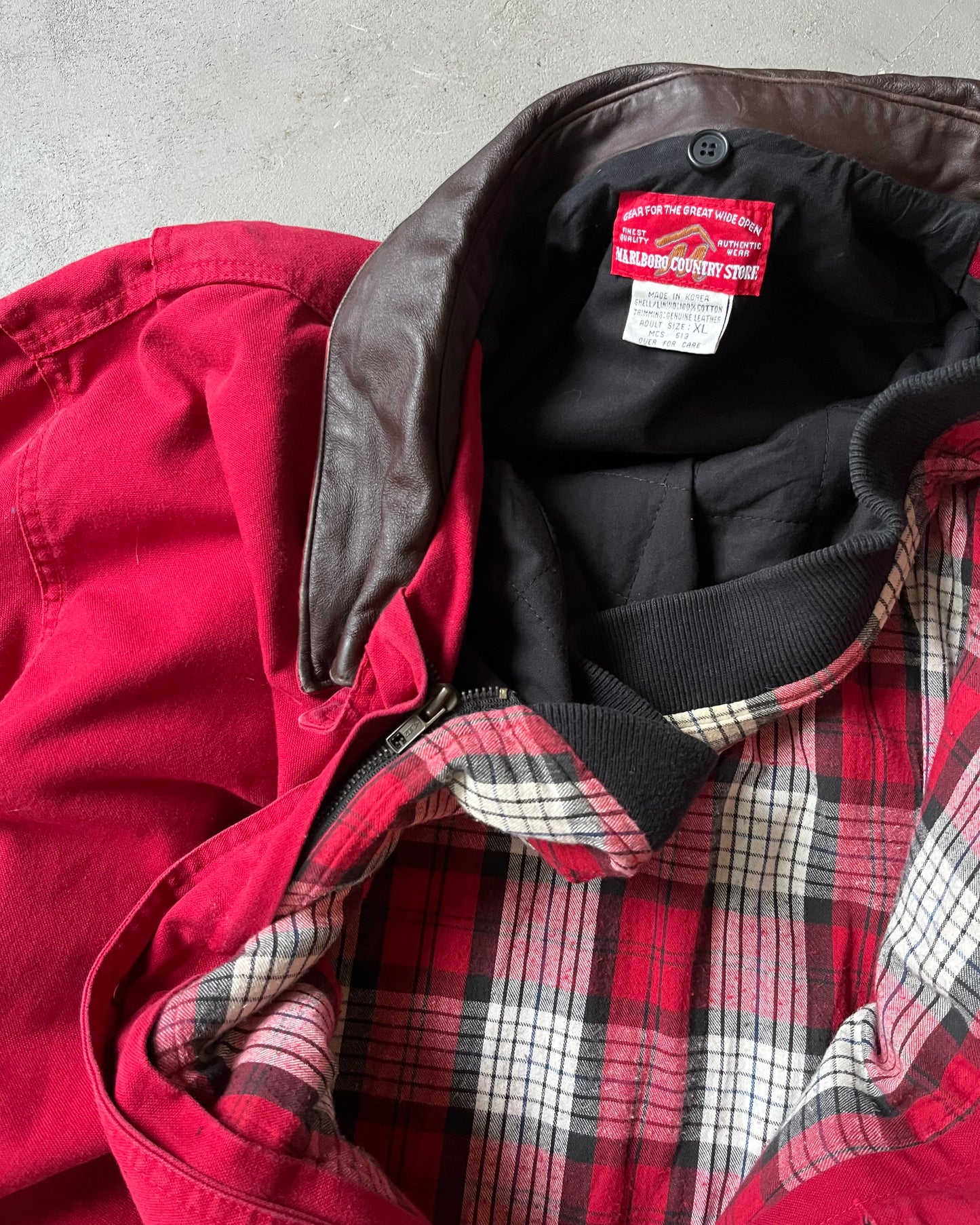 1980s - Red Marlboro Barn Coat - XL
