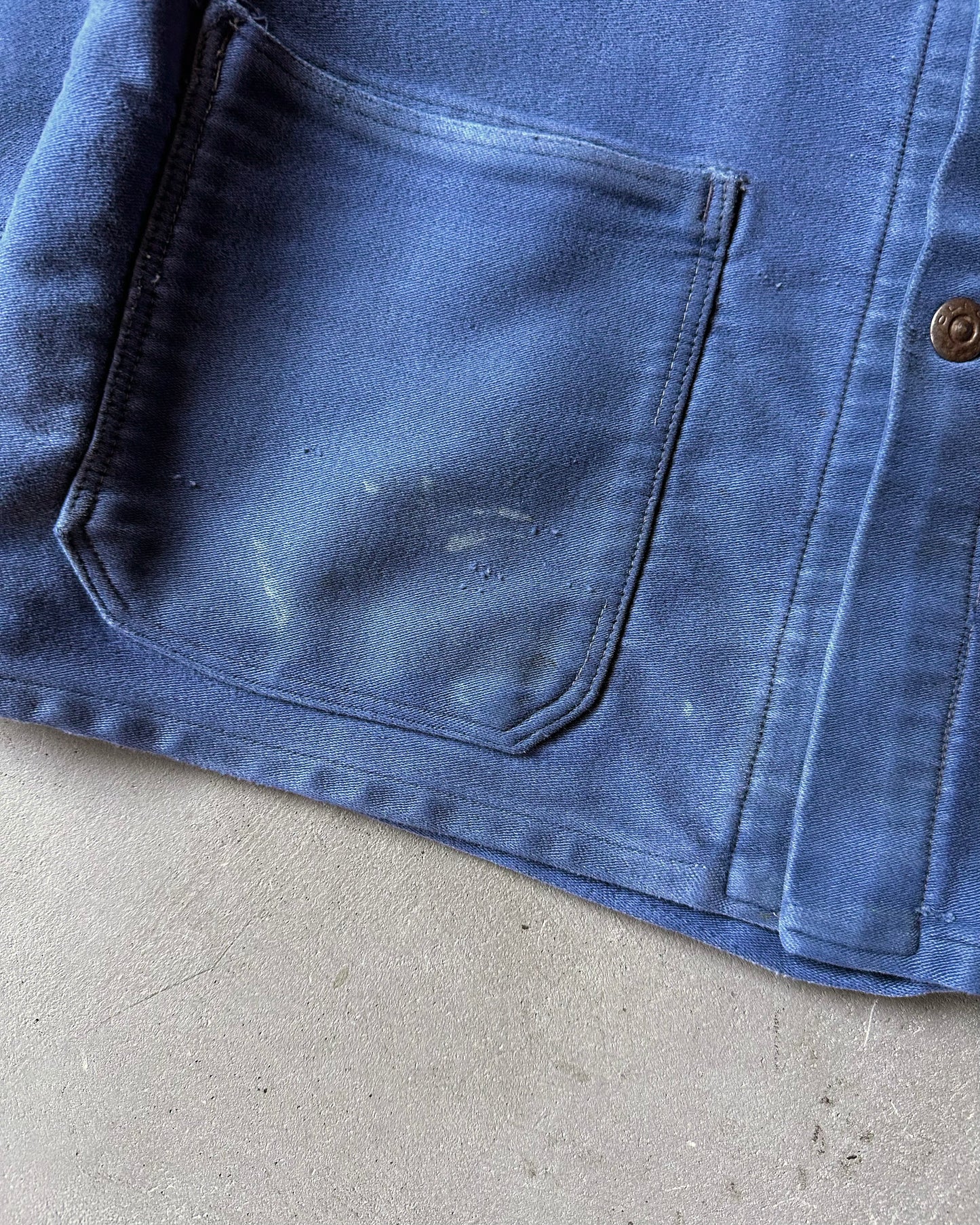 1970s - Blue Moleskin Euro Chore - S
