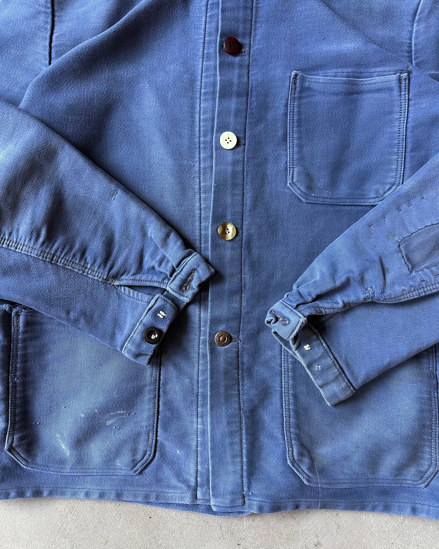 1970s - Blue Moleskin Euro Chore - S