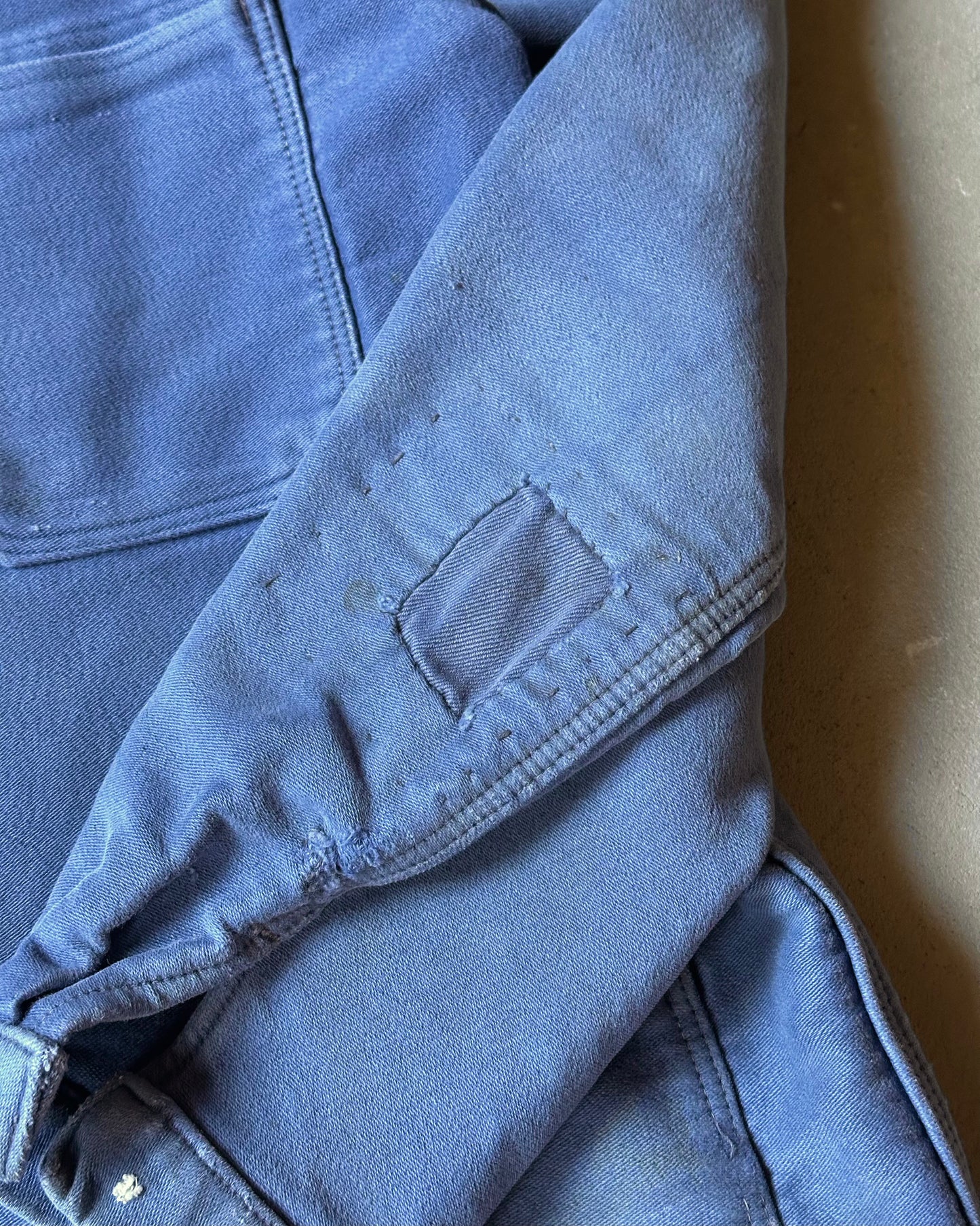 1970s - Blue Moleskin Euro Chore - S