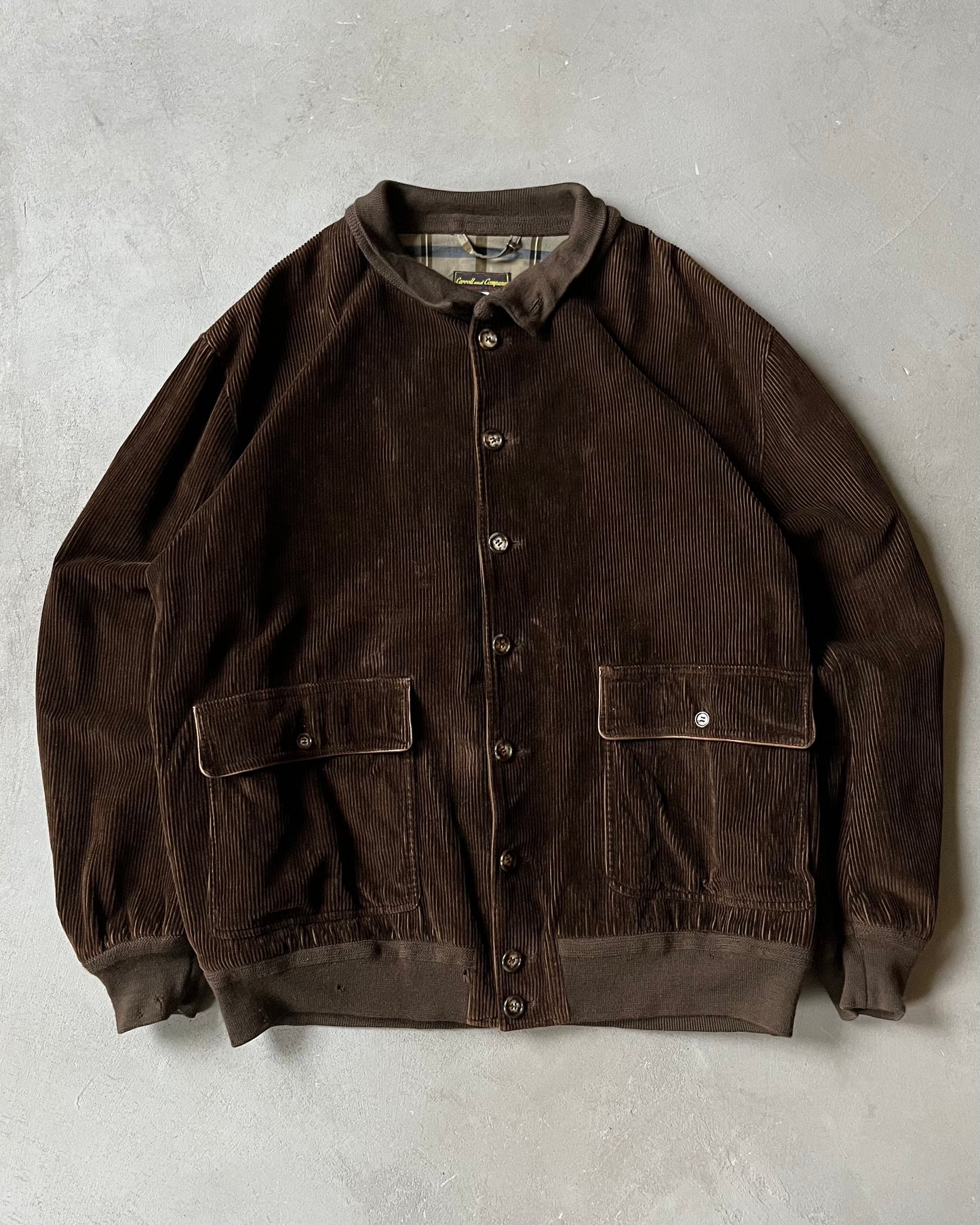 1990s - Brown Corduroy Italian Jacket - XL/XXL