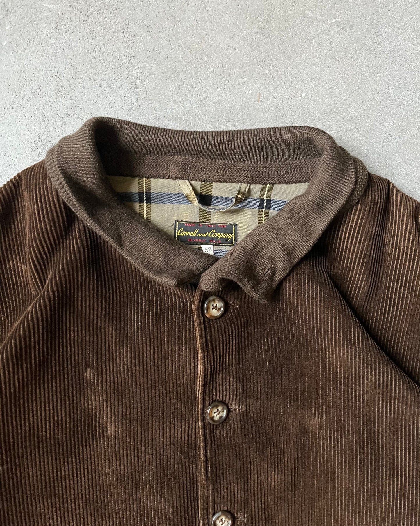 1990s - Brown Corduroy Italian Jacket - XL/XXL