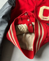 1960s - Red/Black "C" Varsity Jacket - S(36)