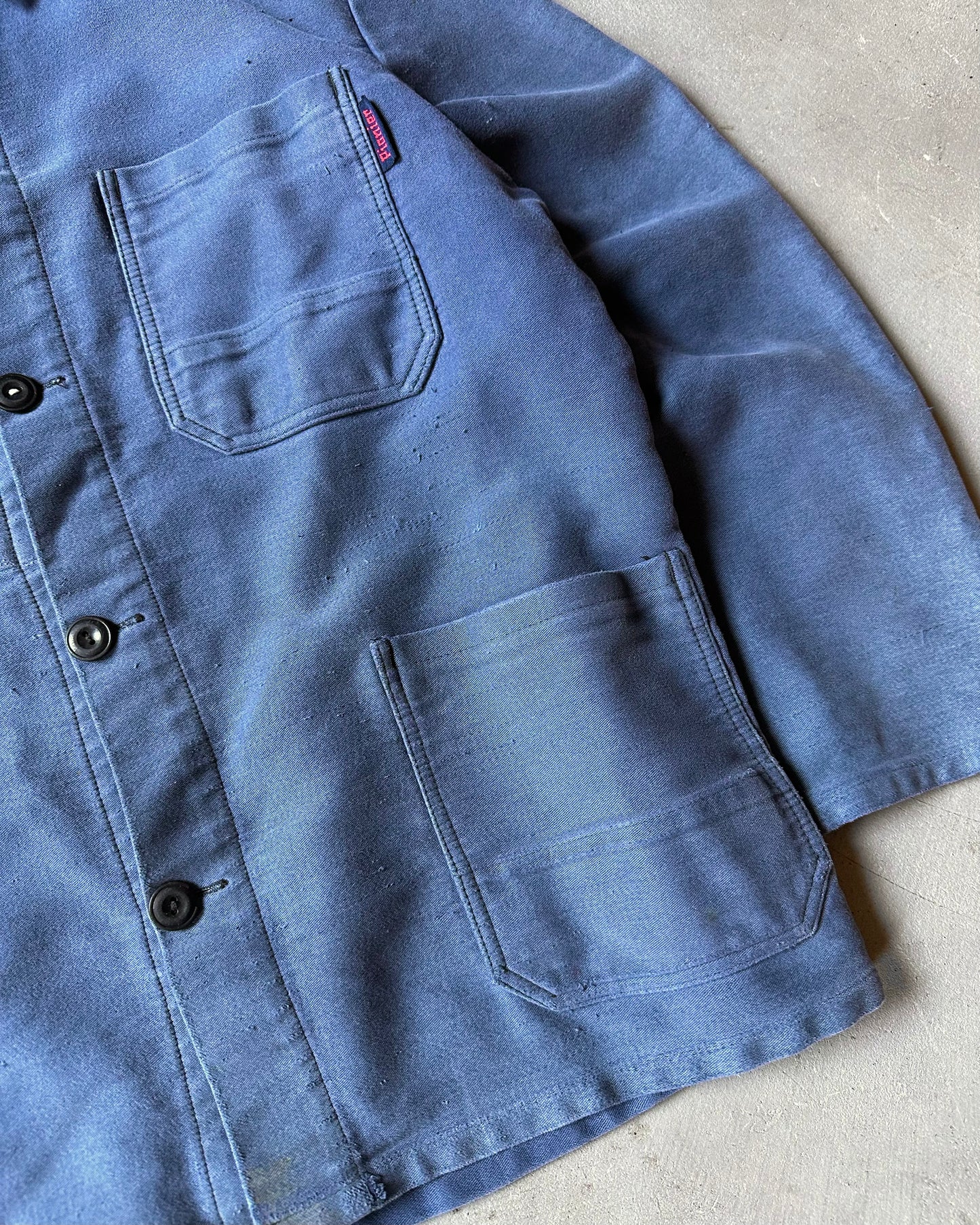 1980s - Blue Moleskin Euro Chore - M/L