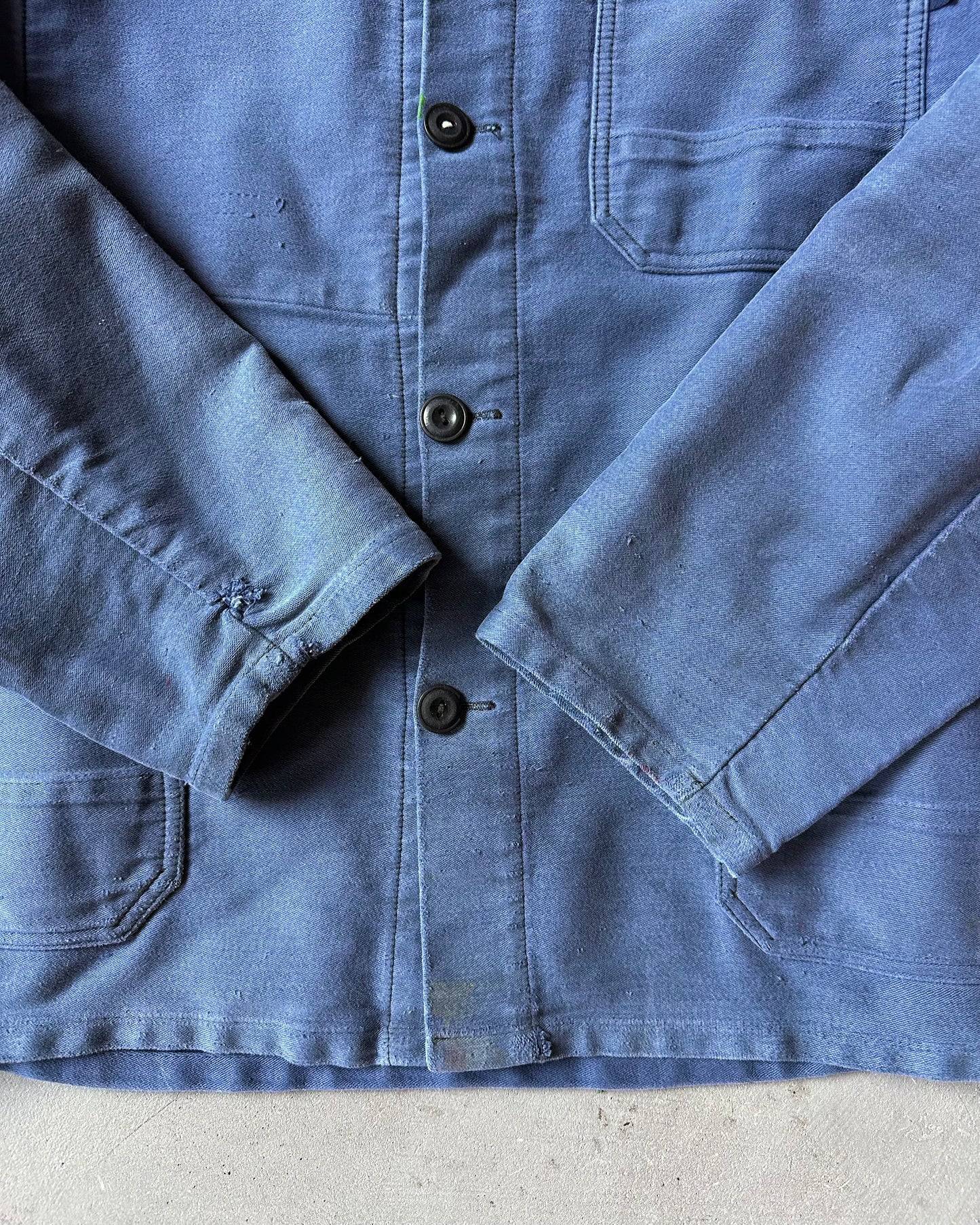 1980s - Blue Moleskin Euro Chore - M/L
