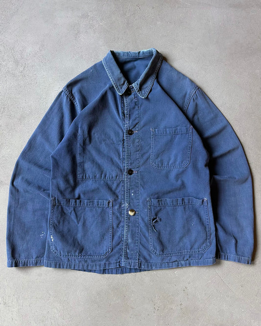 1960s - Distressed Blue Euro Chore - XS/S