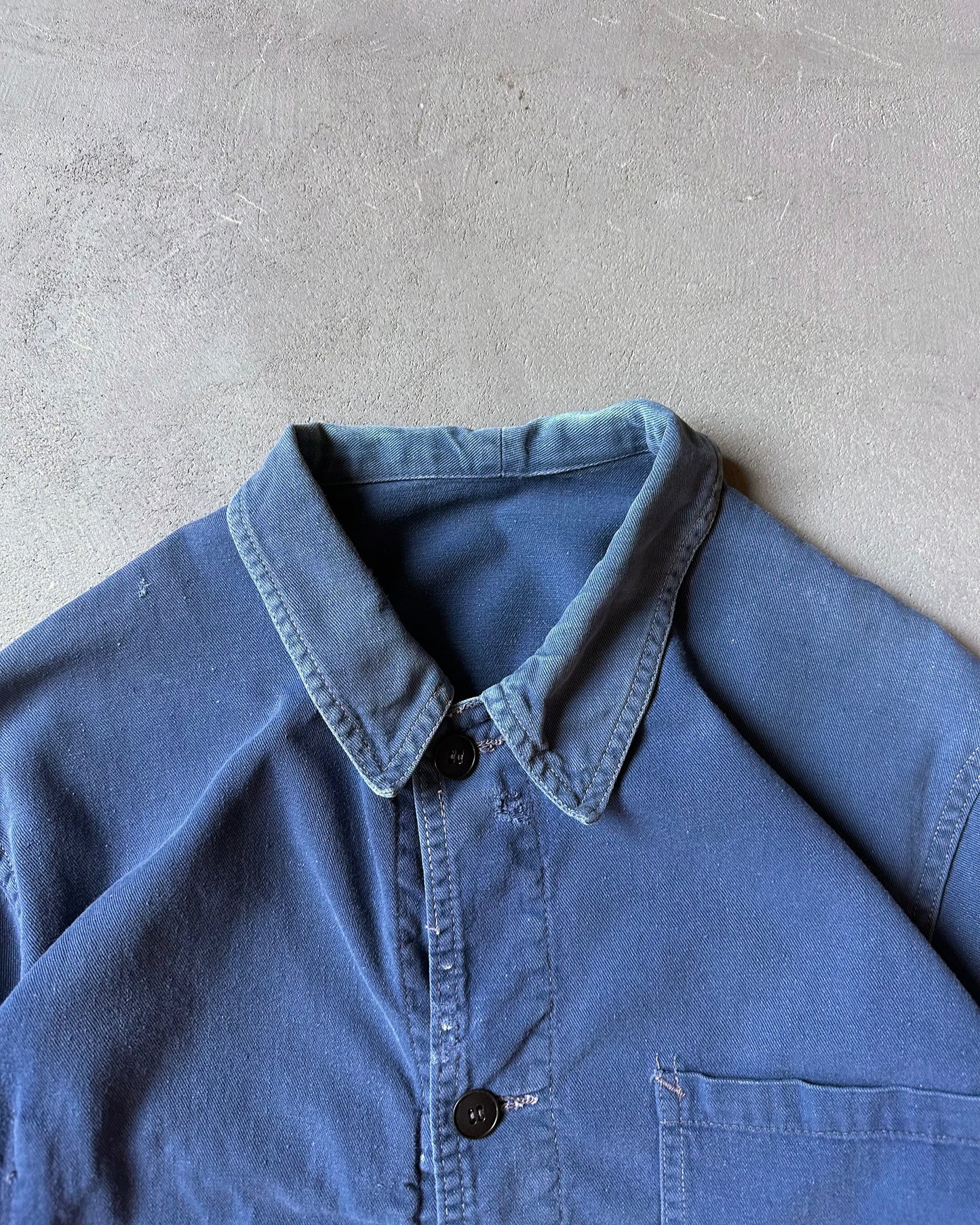 1960s - Distressed Blue Euro Chore - XS/S