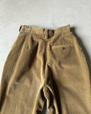 1990s - Light Brown Bootcut Corduroy Pants - 23x31
