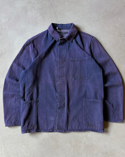 1970s - Faded Denim Euro Chore - S/M